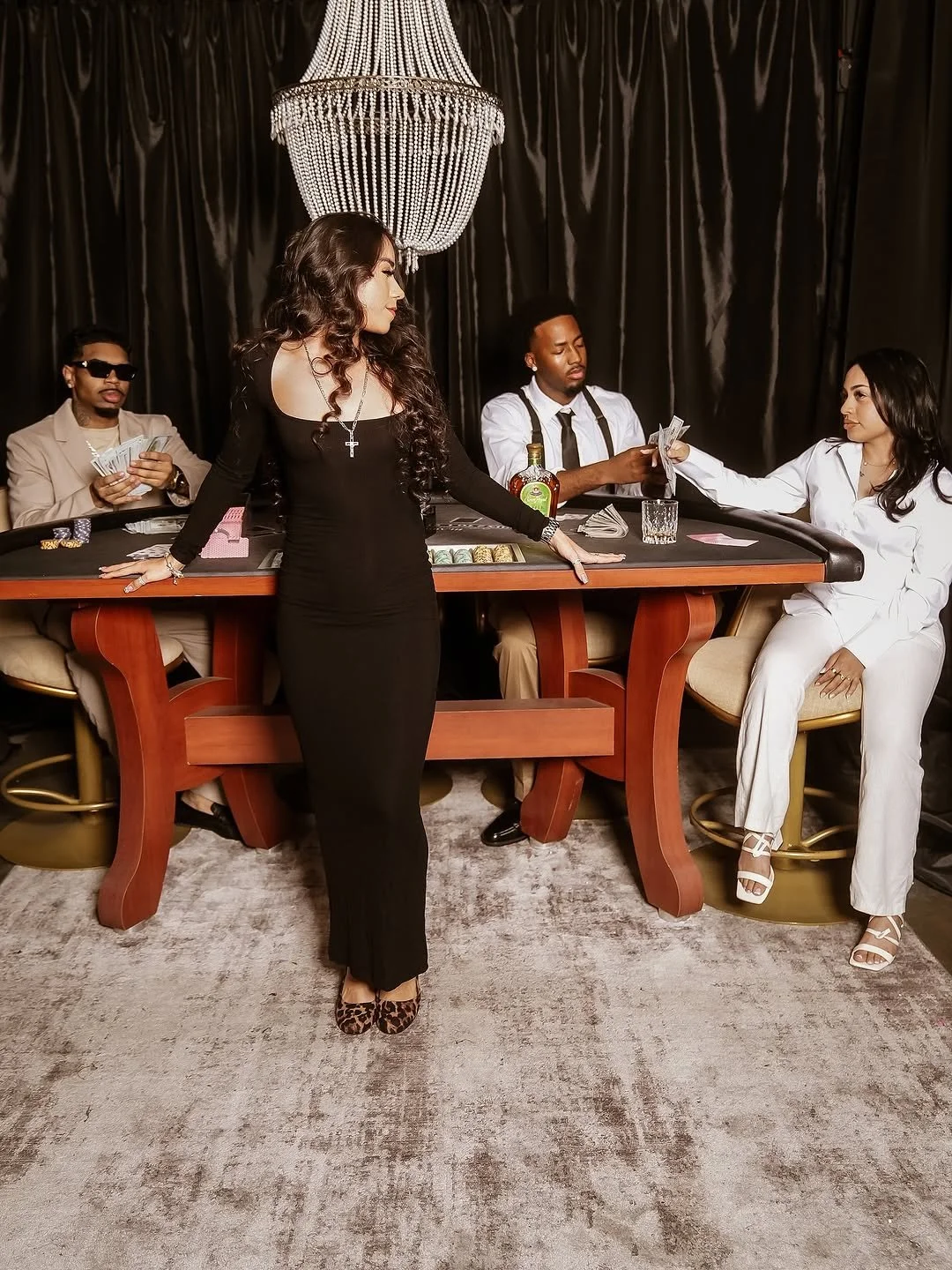 Blackjack themed set Las Vegas