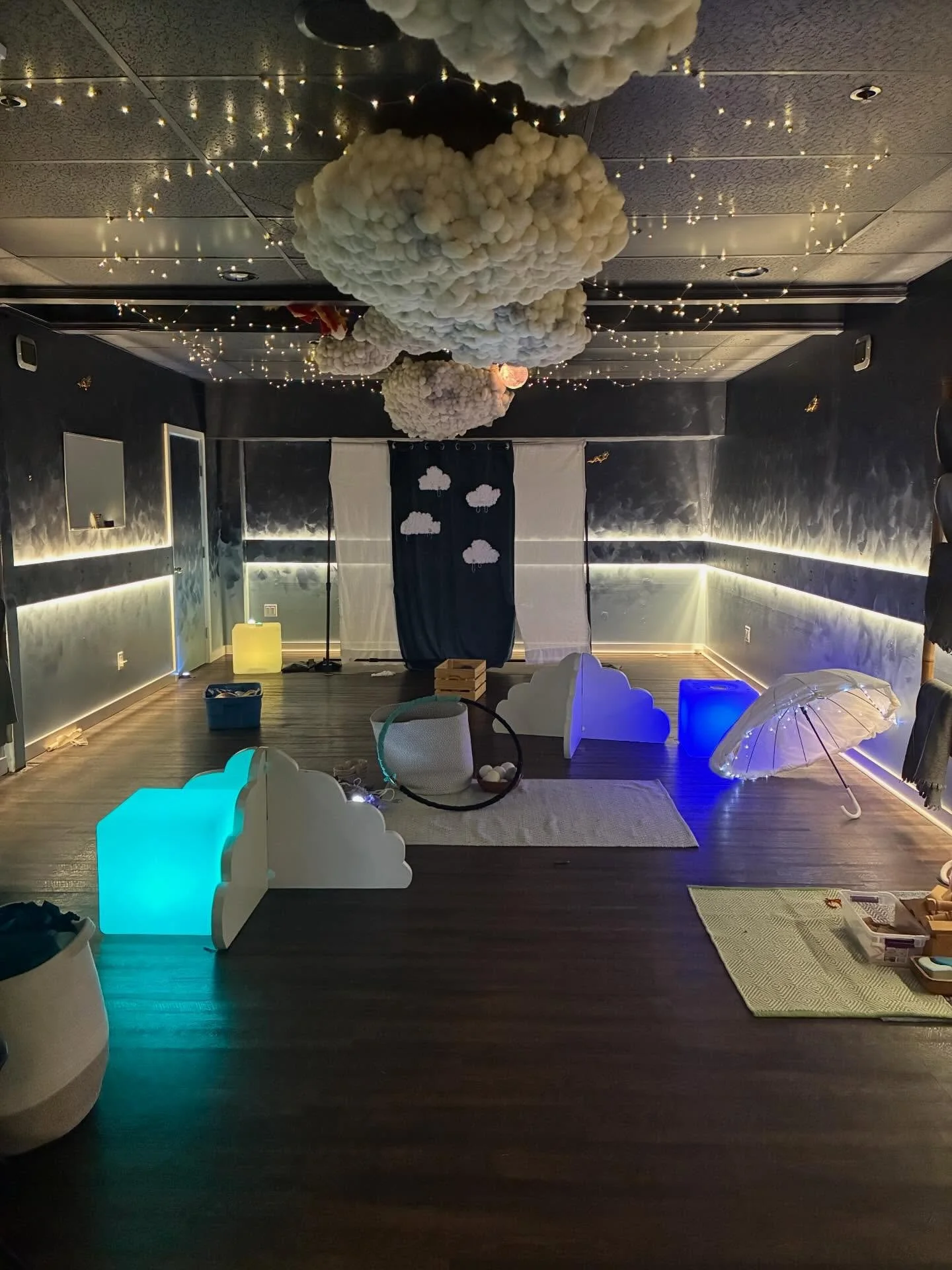 Thank you community for attending our sold out (!!!) Cloud Time event. It was wonderful being present with you and your children☁️🥰☁️ Can you believe this is the &ldquo;after&rdquo; shot of an enormous play sesh together?? One sweet child stayed unt