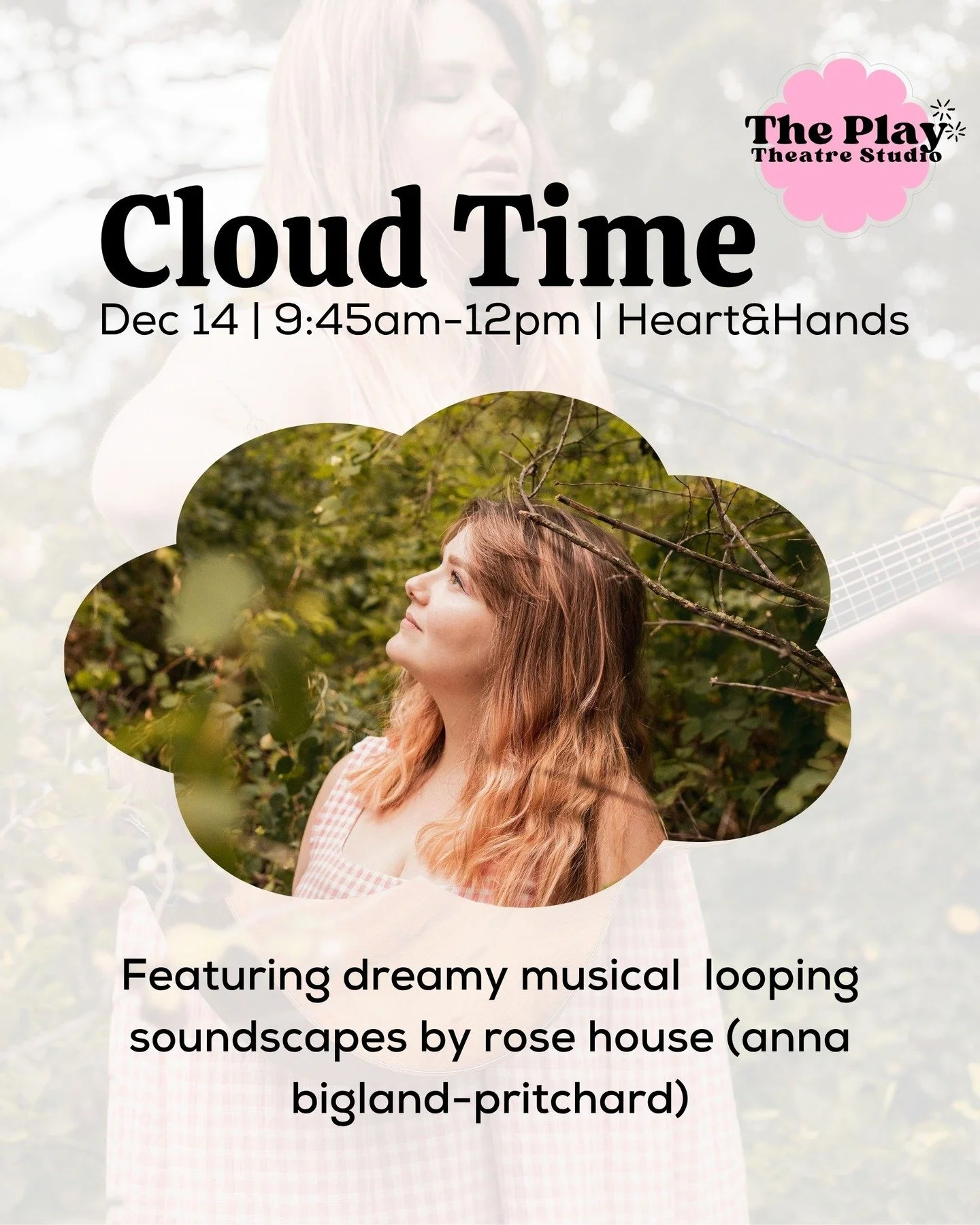 We're looking forward to hearing Anna Bigland-Pritchard's beautiful songs and music at Cloud Time ☁️🐣 For children aged 4 and under and their caregivers, Cloud Time is an enchanting sensory playspace featuring performances and storytime under the dr