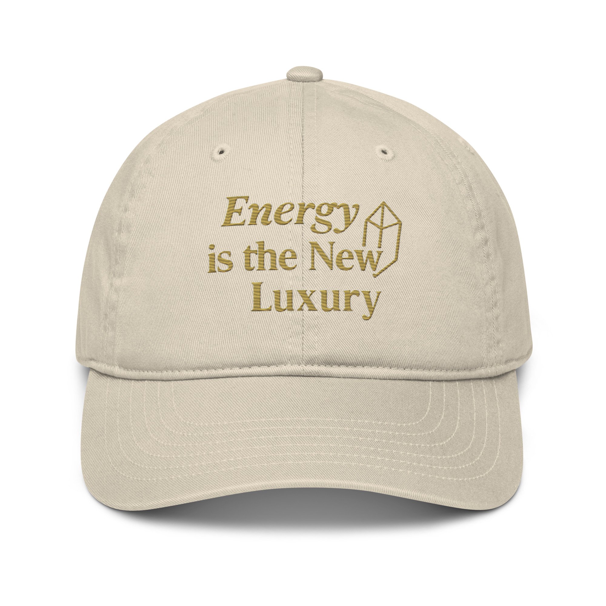 Organic “Energy is the New Luxury” cotton hat