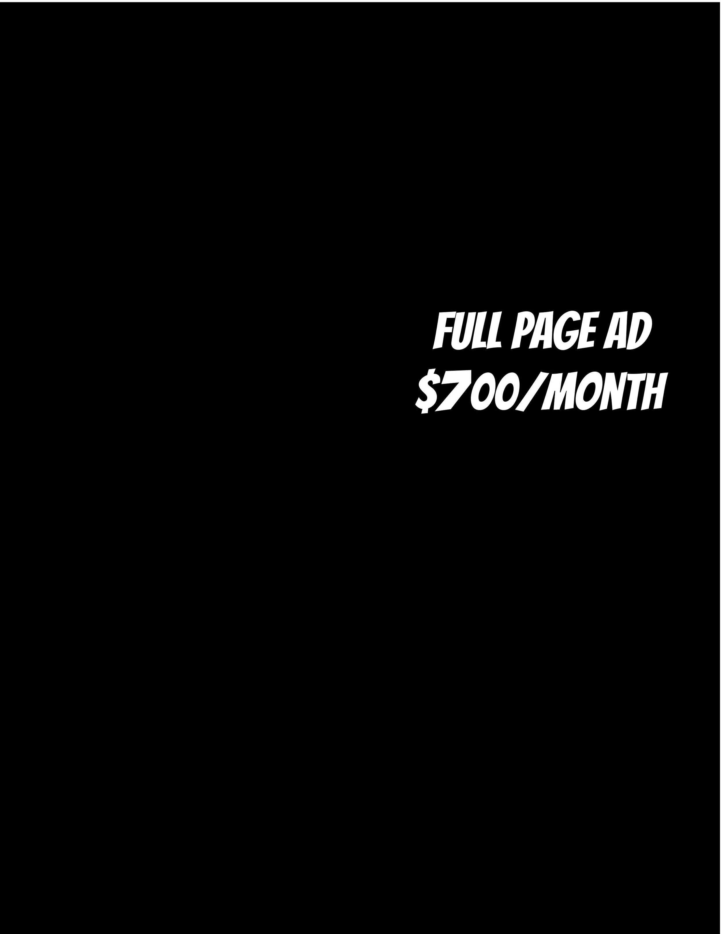 Underground Sound Ad Full Page