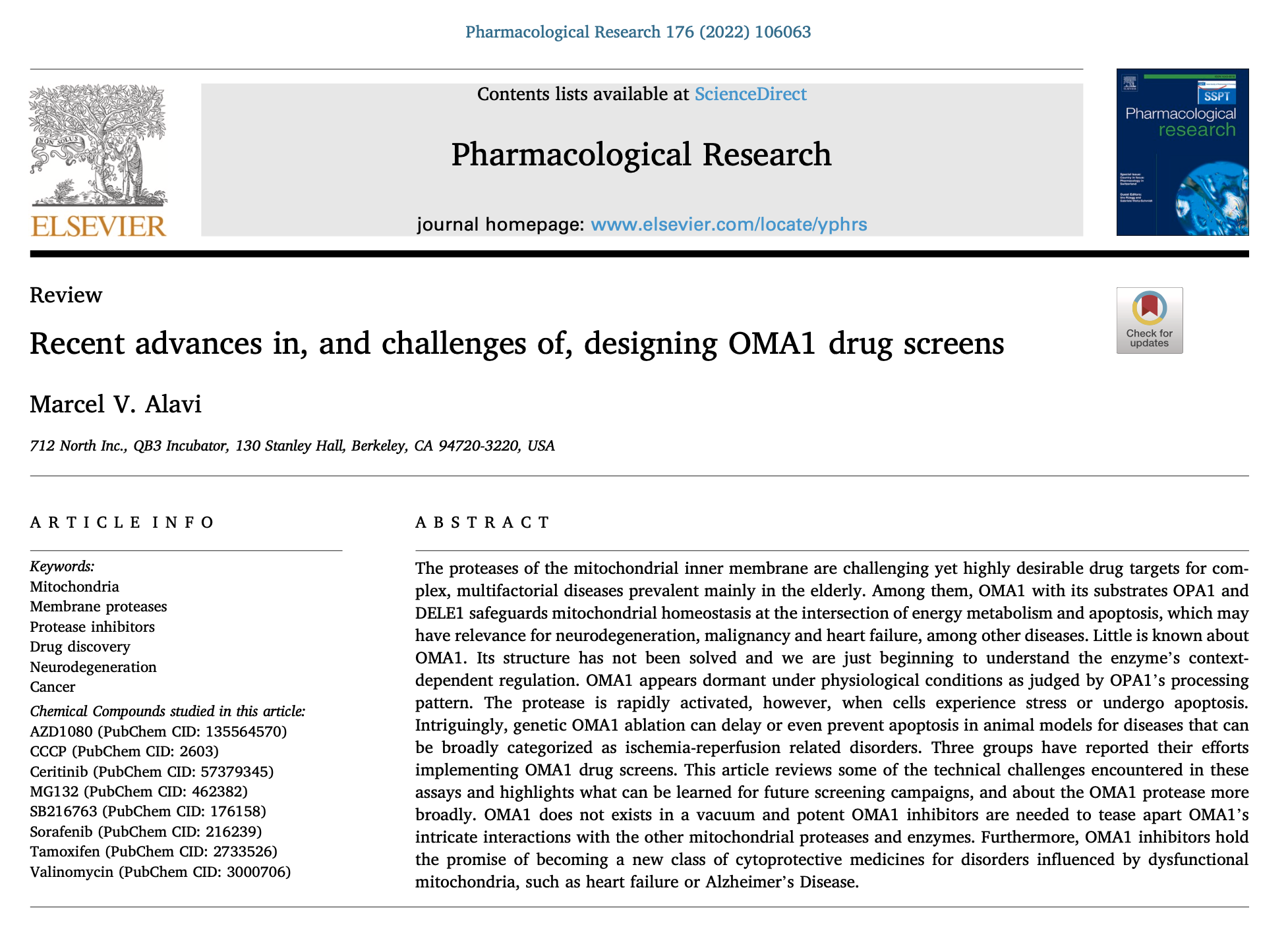 712 North Inc. Highlights Novel OMA1 Screening Approaches in New Publication