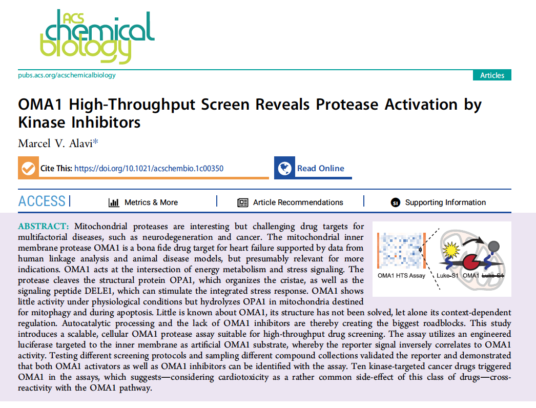 712 North Inc. Announces Landmark Publication of OMA1 High-Throughput Screening Platform