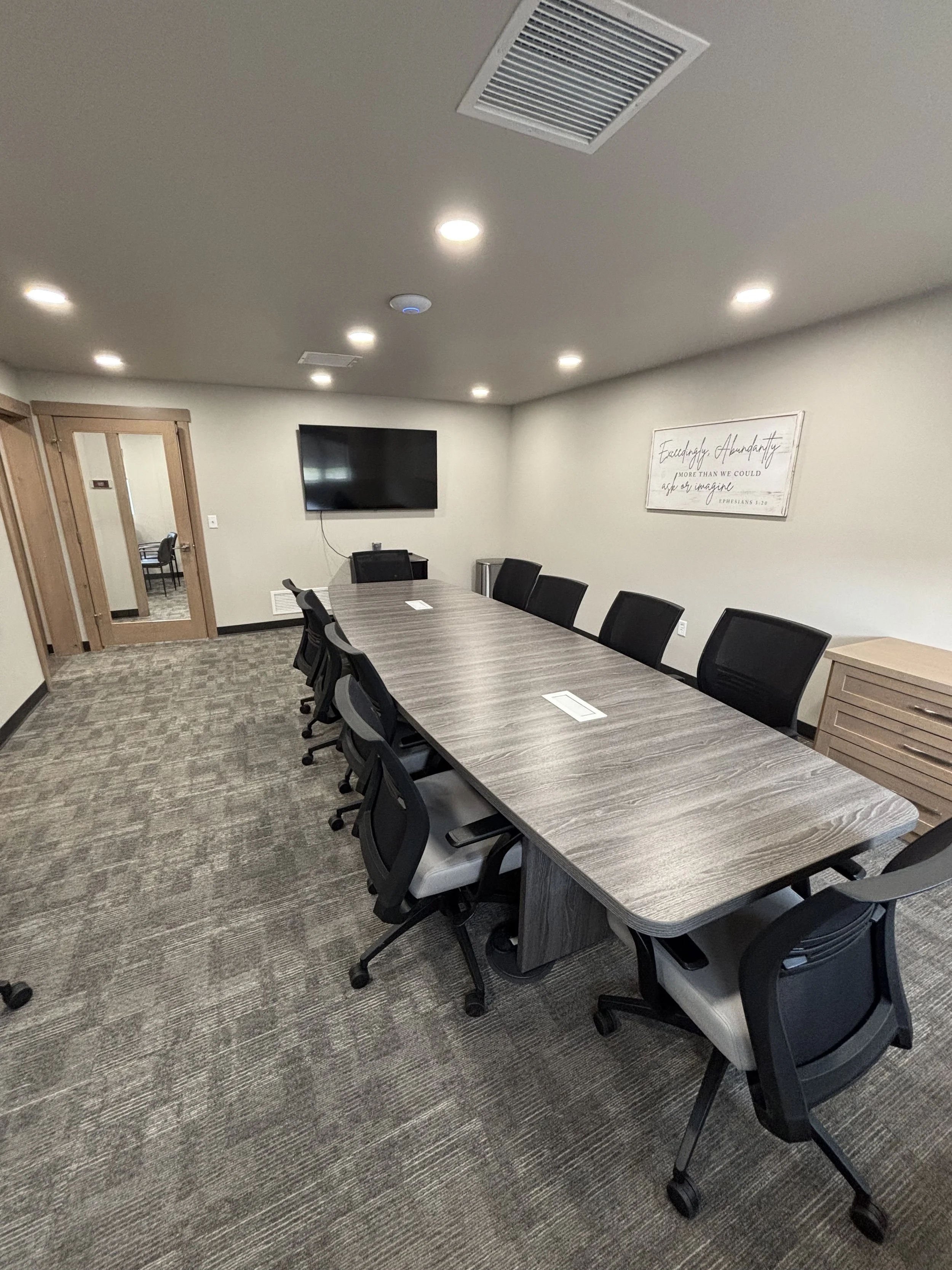 Conference room of a commercial office building
