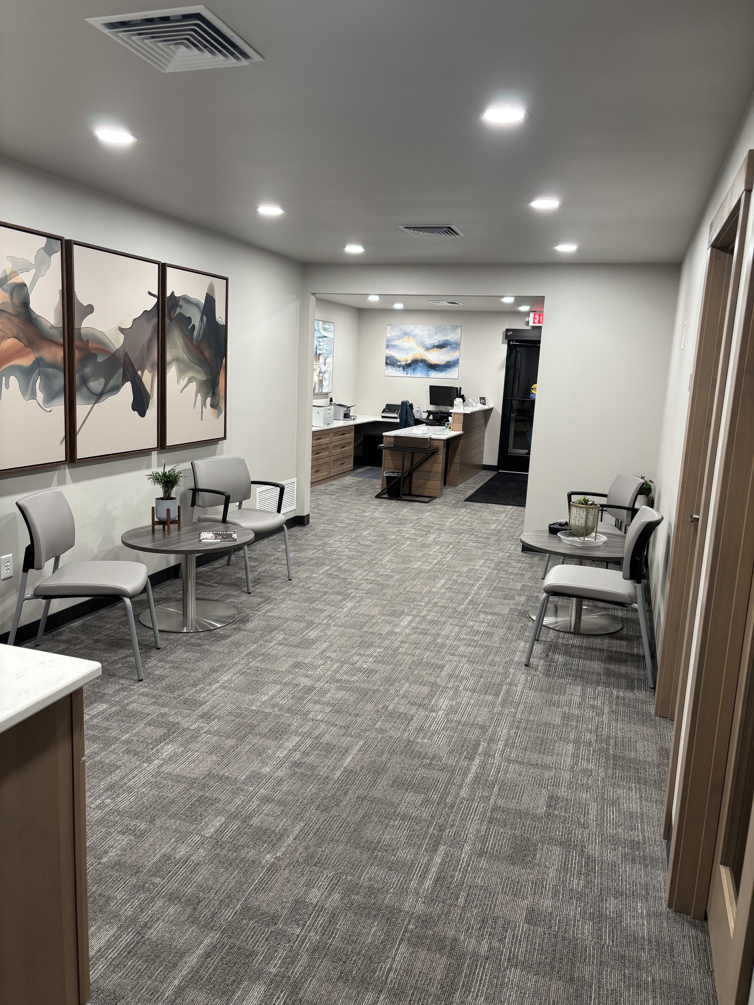 Professional office building lobby