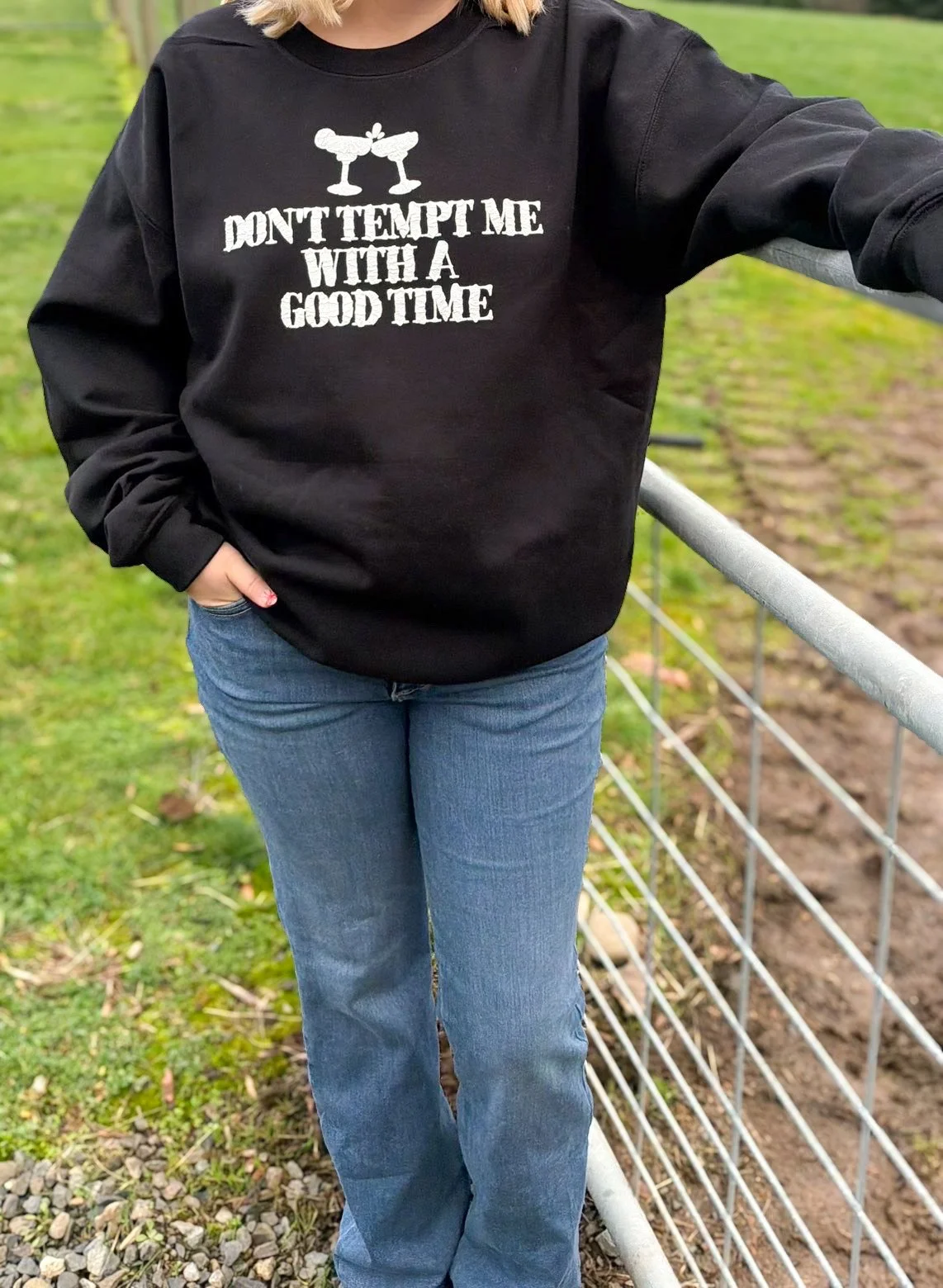 Don't Tempt Me... Crewneck