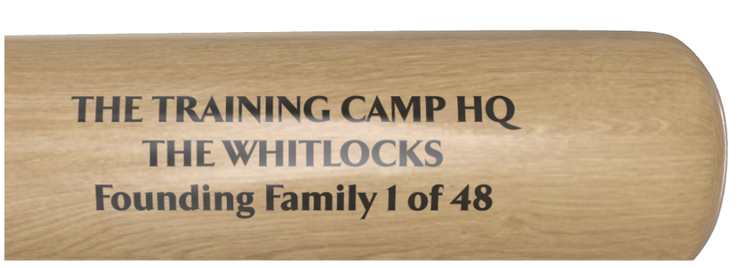 Founding Family Bat Engraving
