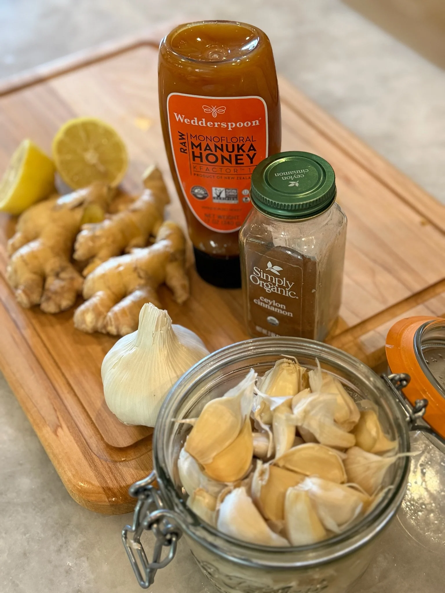 Gut Healing Immunity Tea: Garlic, Cinnamon, Cardamom, and Ginger
