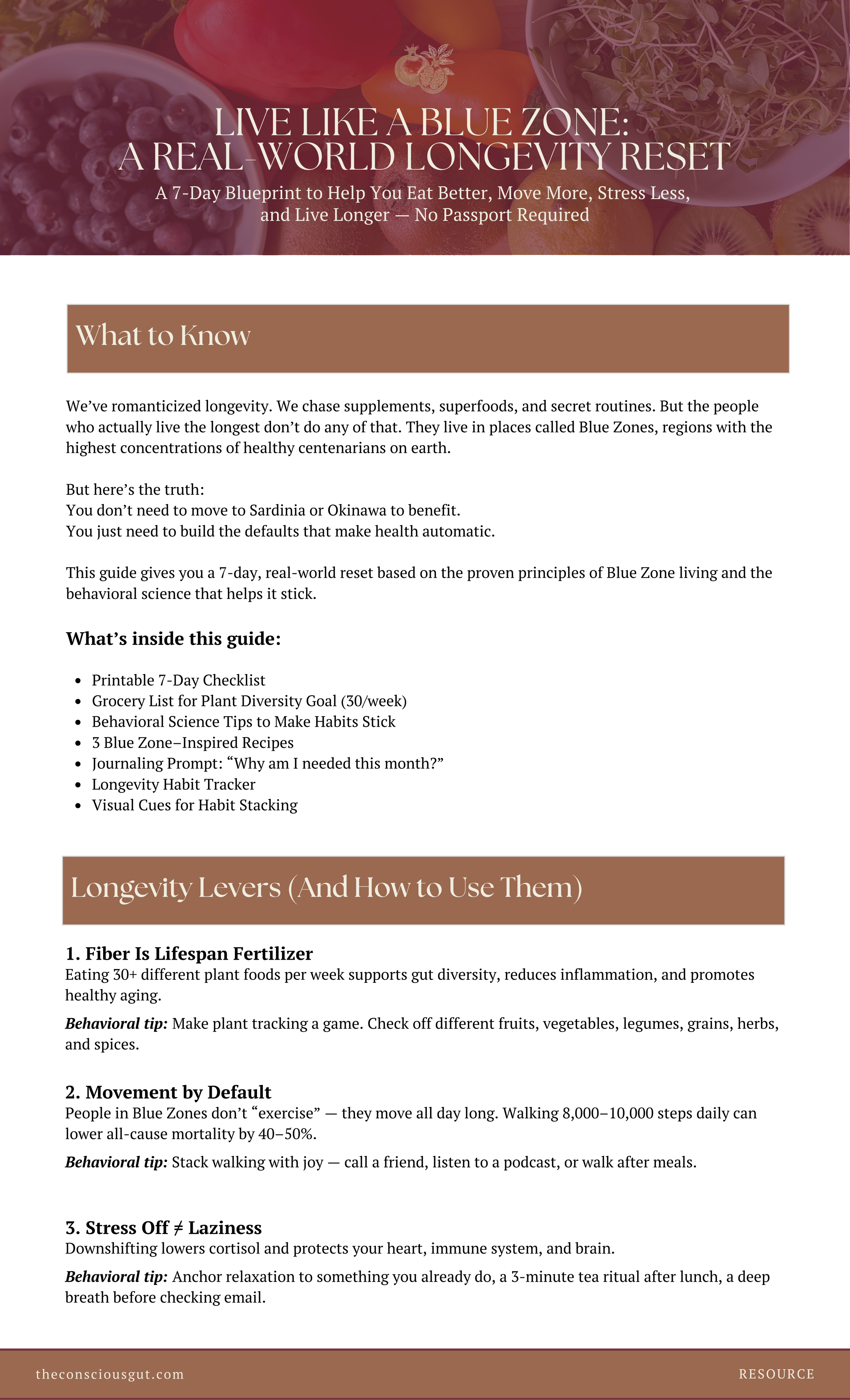 Live Like a Blue Zone: A Real-World Longevity Reset