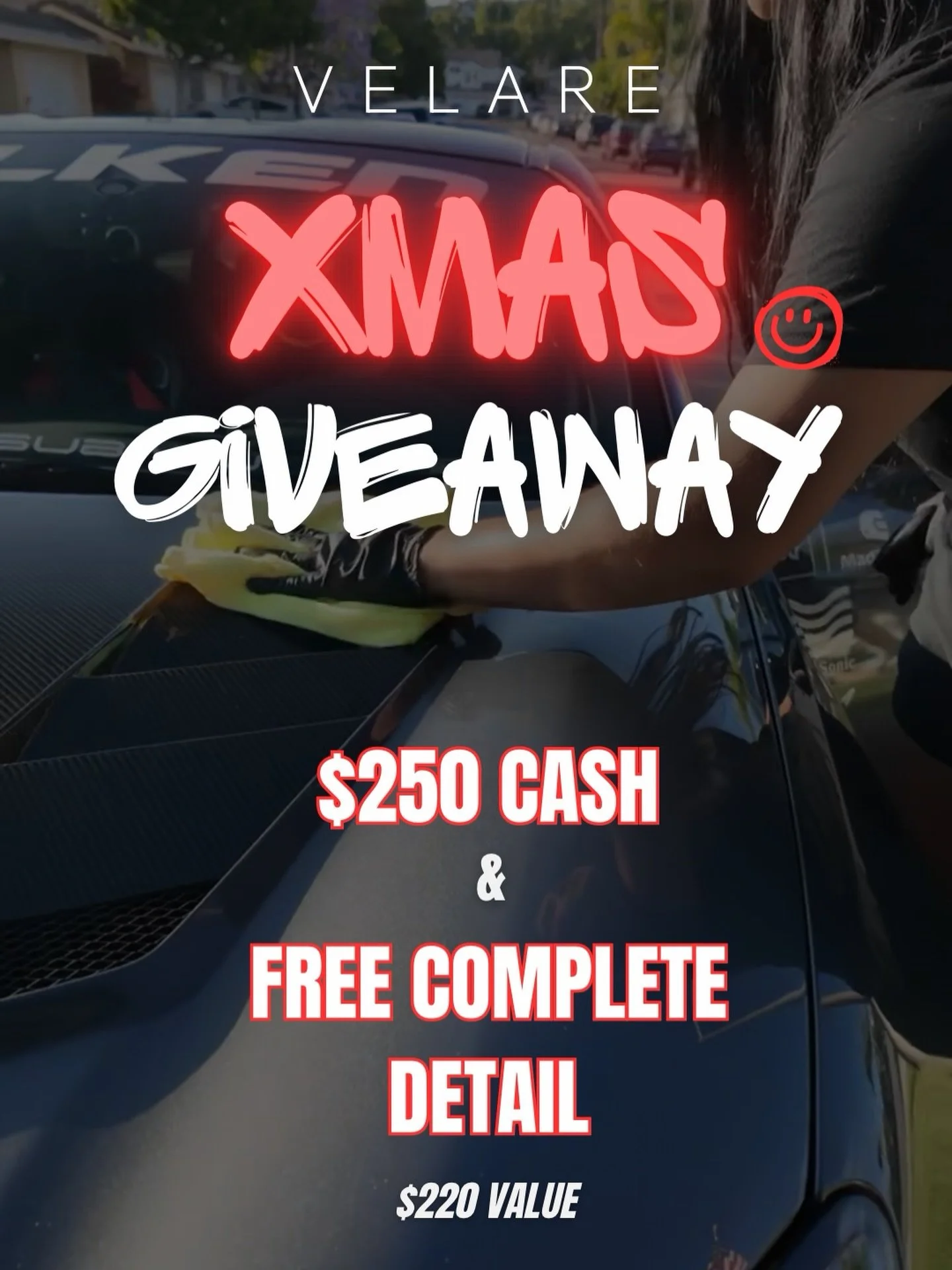 🎄 CHRISTMAS GIVEAWAY 🎄

We&rsquo;re truly grateful for the trust and support this community continues to show us. As our way of giving back, we&rsquo;re gifting one person $250 Cash and a Complete Detail (valued at $220). Thank you for being a part