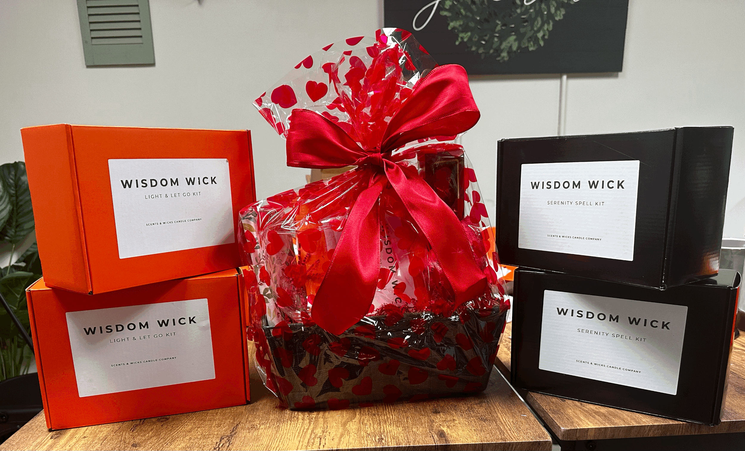 Valentine's Day Candle Gift Set for 2