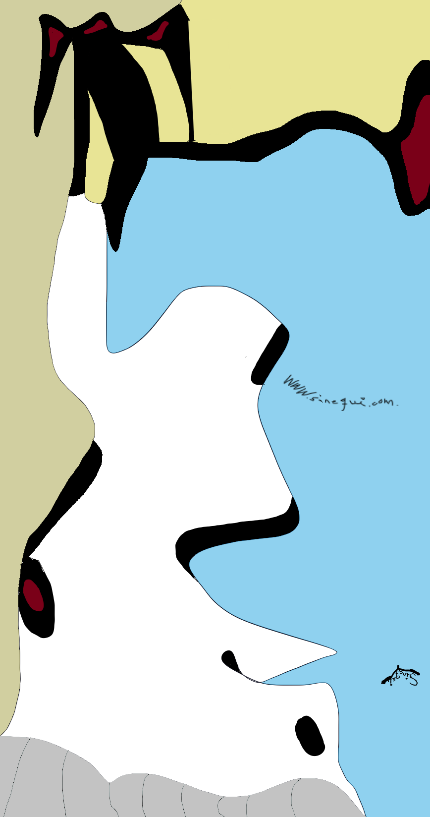 Conejo mirando al mar