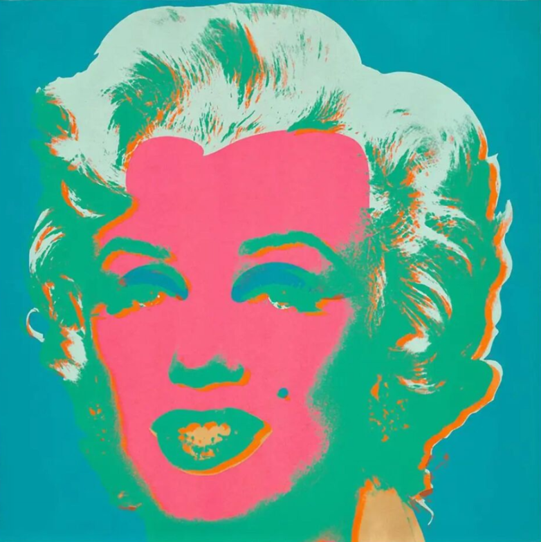 Marilyn Monroe screenprint by Andy Warhol