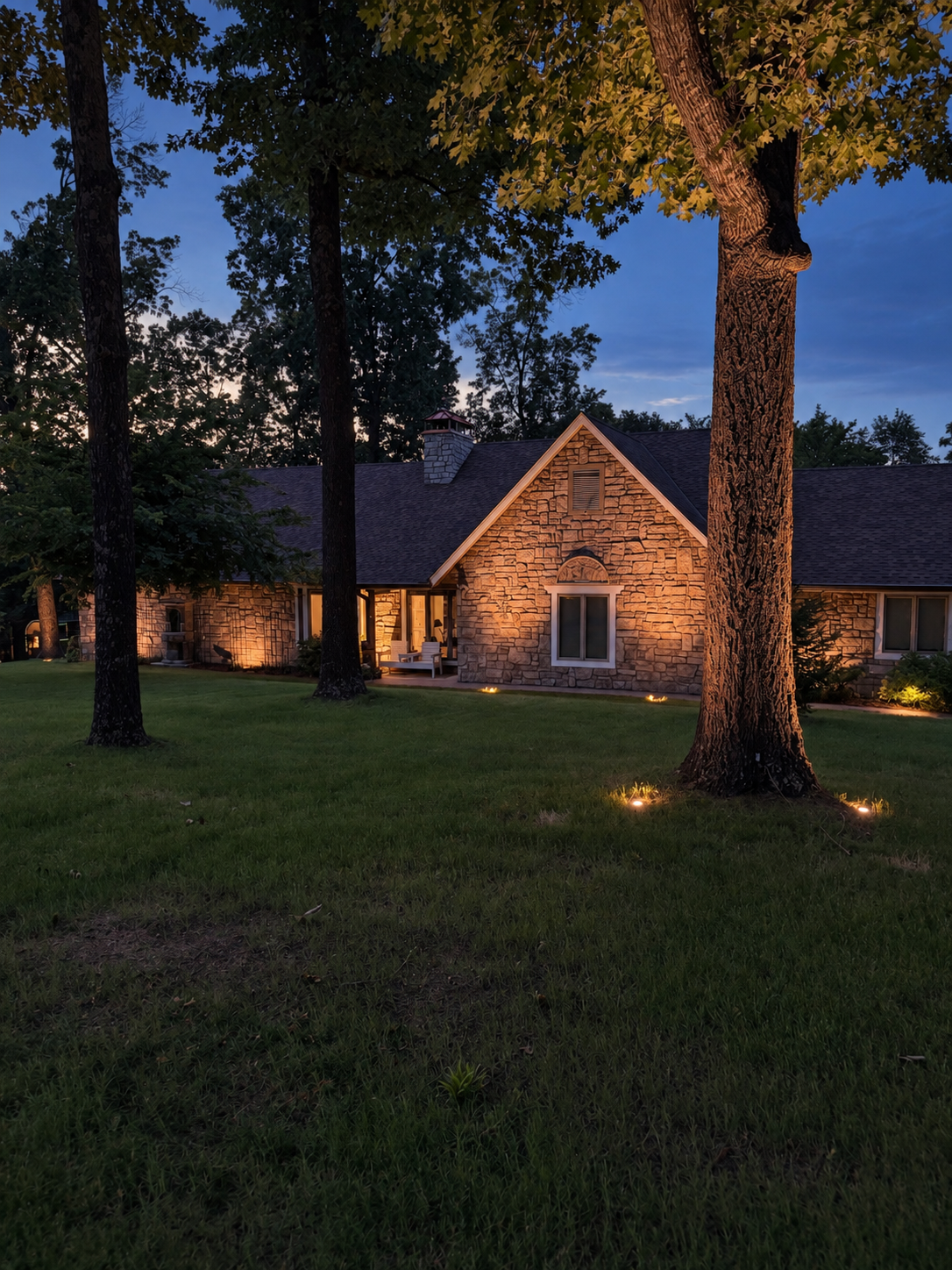 Amazing-Outdoor-Lighting-Up Lighting-Bella-Vista-Home