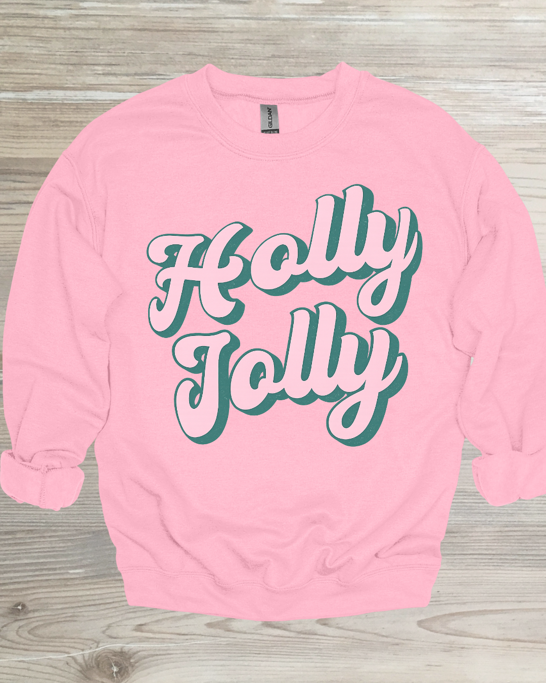 Holly Jolly Bubble Script – Cute Retro Holiday Design