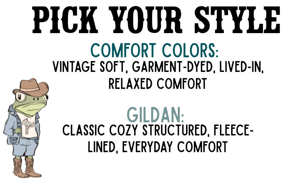 Cartoon frog dressed as an explorer, wearing a cowboy hat, sunglasses, a denim jacket, shorts, and cowboy boots, standing with a confident pose.