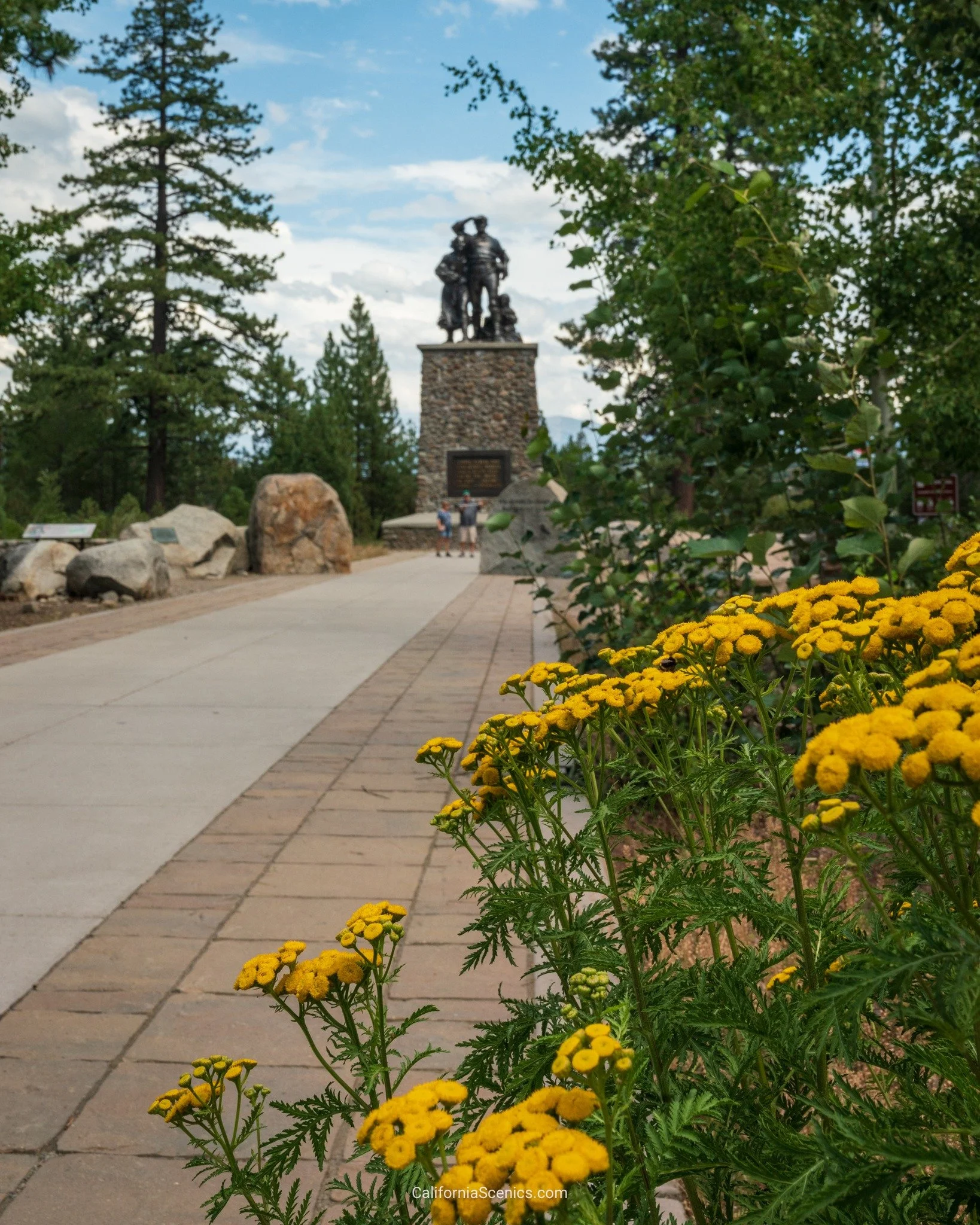 A statue dedicated to the Donner Party. Ever been here?