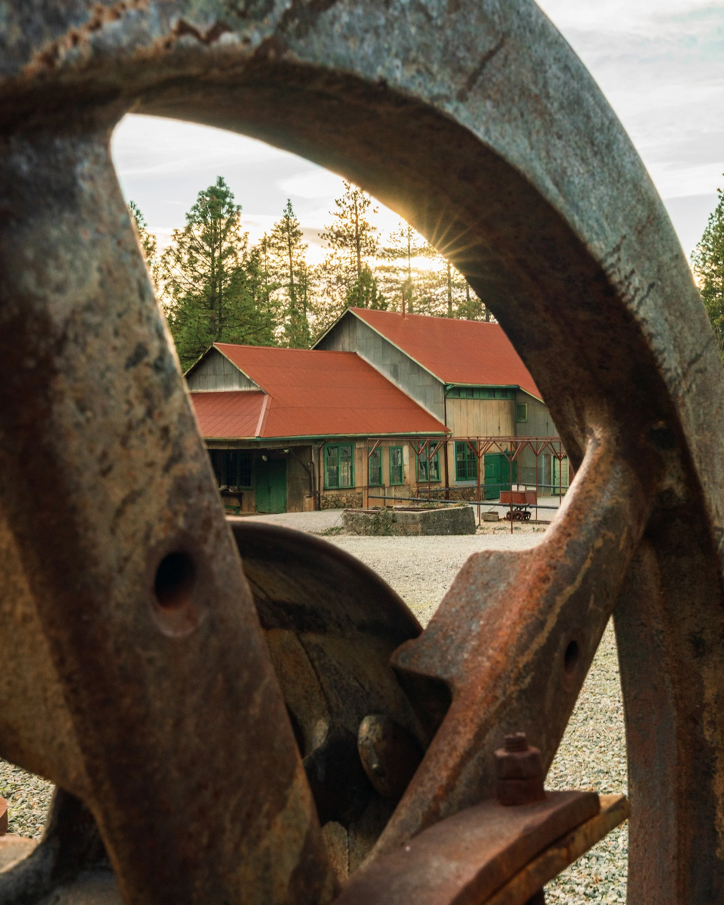 Empire Mine's Equipment Mine Yard Display, Grass Valley, Calif