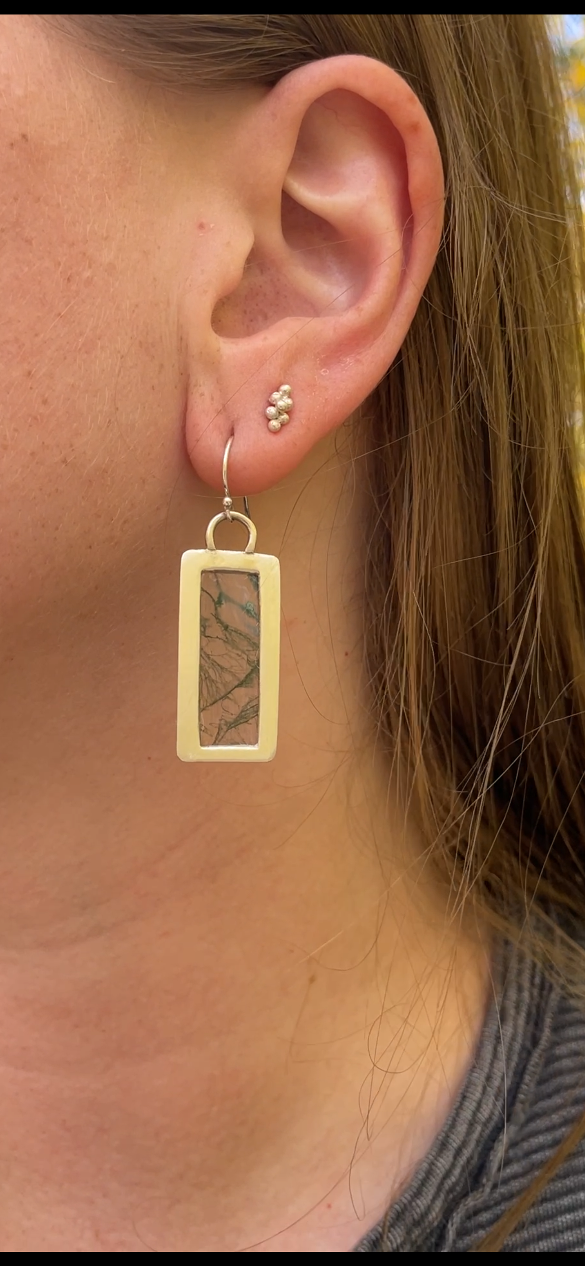 Moss Agate Earrings