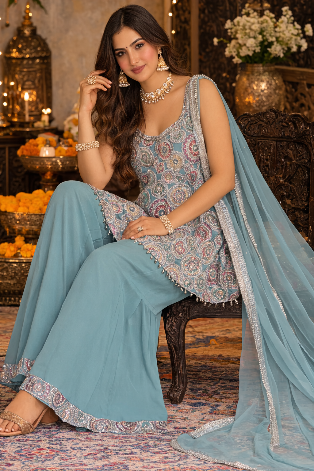 Pramisha Sharara Suit L (40)
