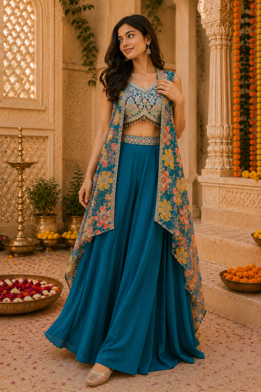 Kavya Cape Sharara Set