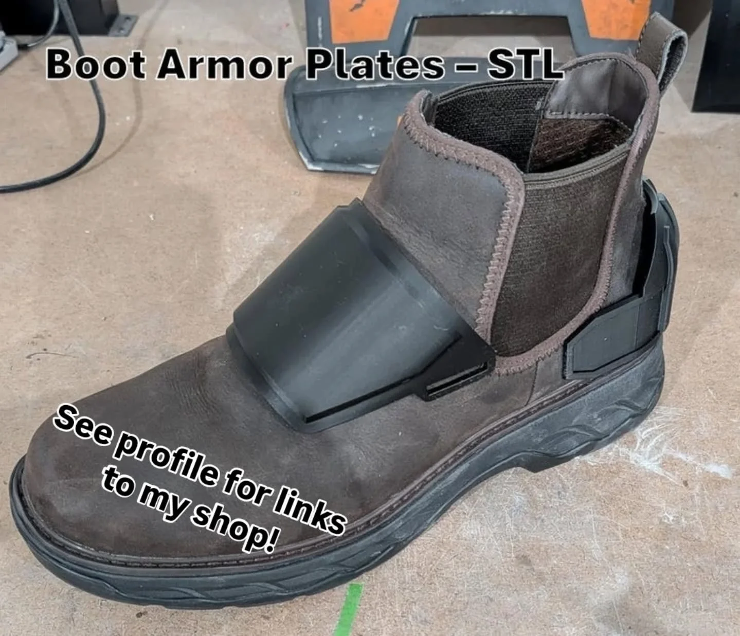 Need to cover up some laces? A logo? Just want to up-armor your footwear for aesthetics? 

I made these for my #mmcc fix list but I wanted to share after others expressed interest. The style should work great for a variety of sci-fi applications insi