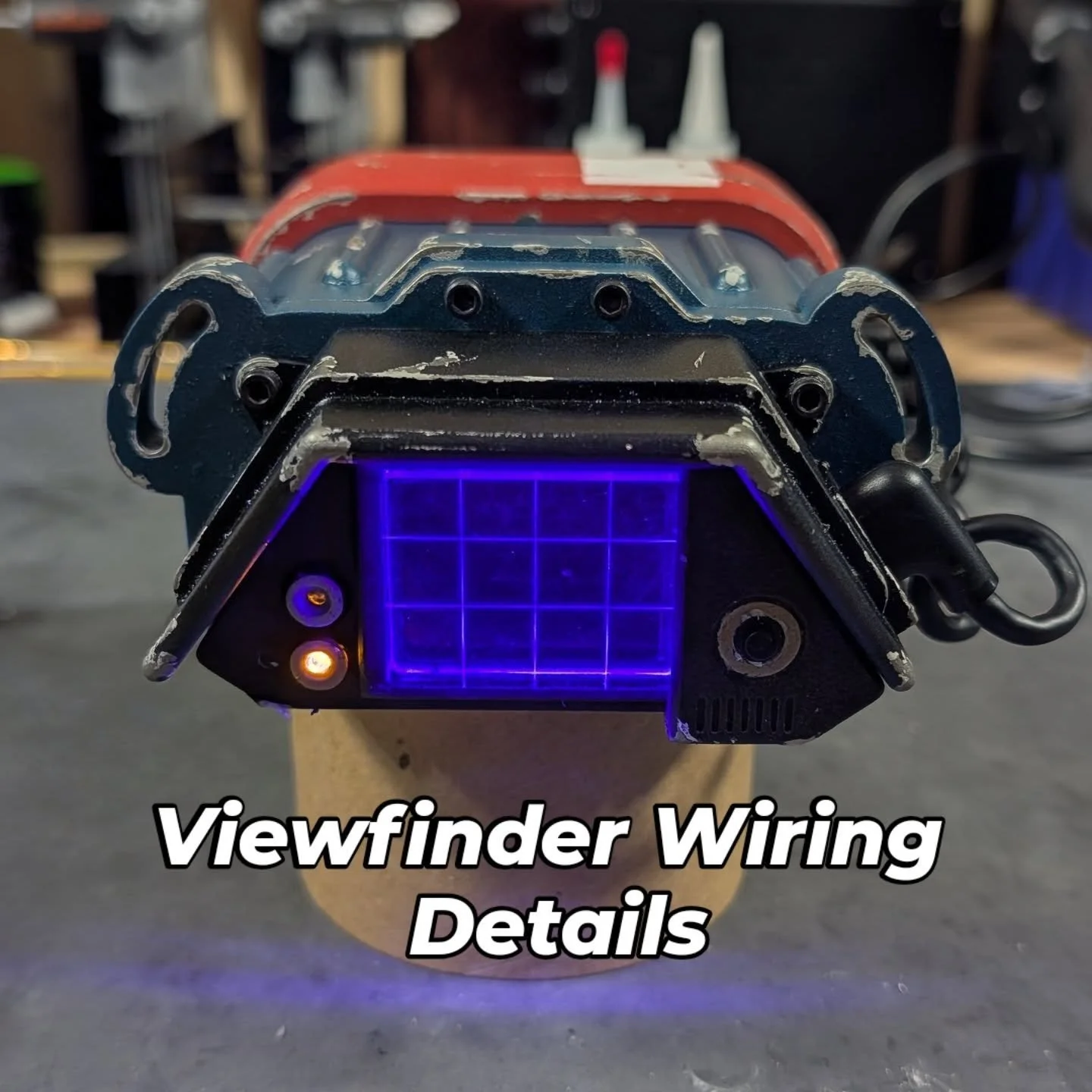 Here's some details on the wiring for the viewfinder if my Macrobinoculars! 
#starwars #cosplay #cosplayprop #cosplayelectronics