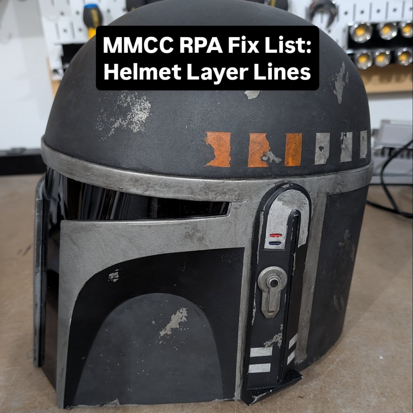 This was the item on my #MMCC regional pre-application (RPA) fix list that was giving me the most anxiety... but it's coming along fine! While I definitely put a lot of effort into this kit, it was still built during a con crunch and there are a few 