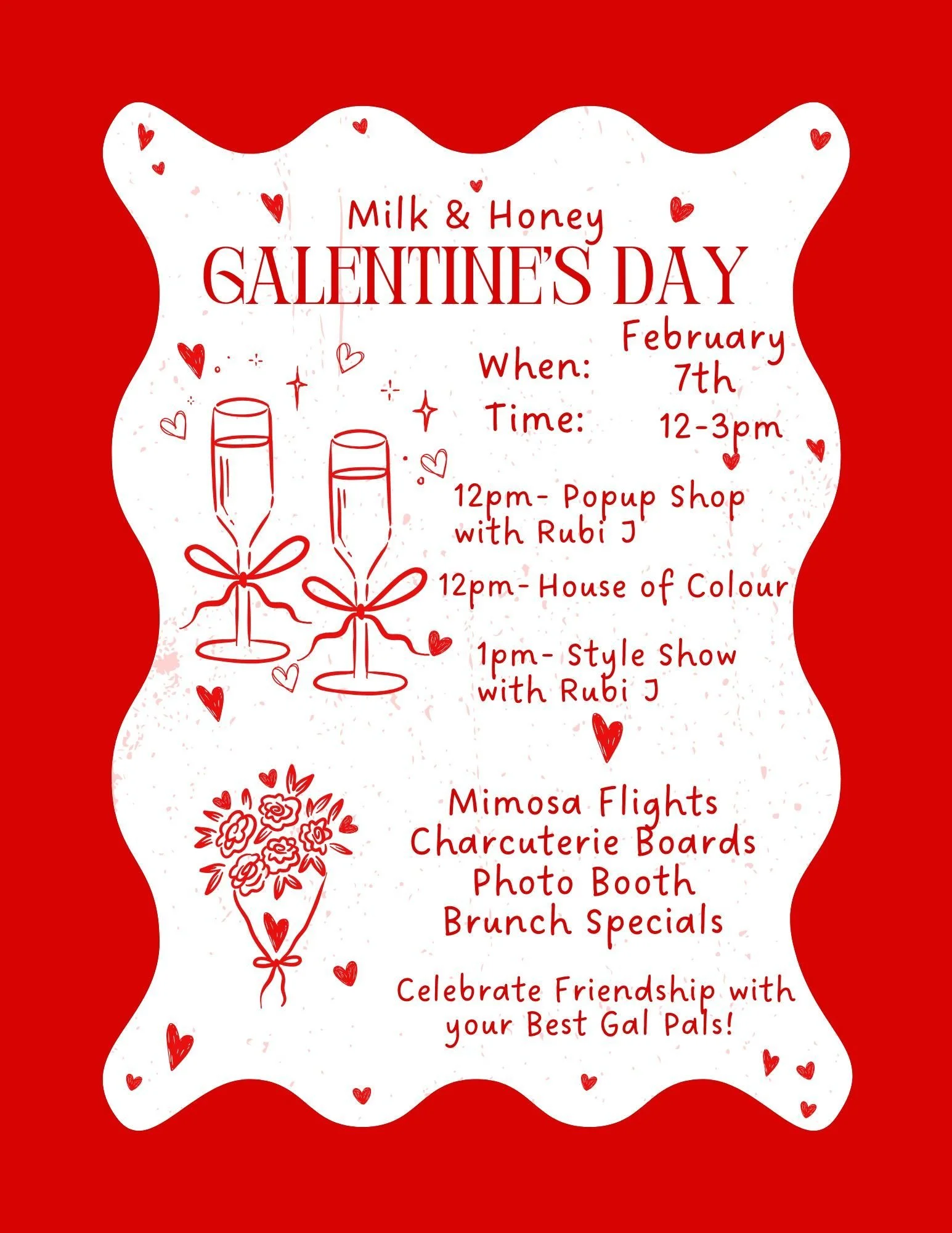 Galentines Mimosas at Milk & Honey