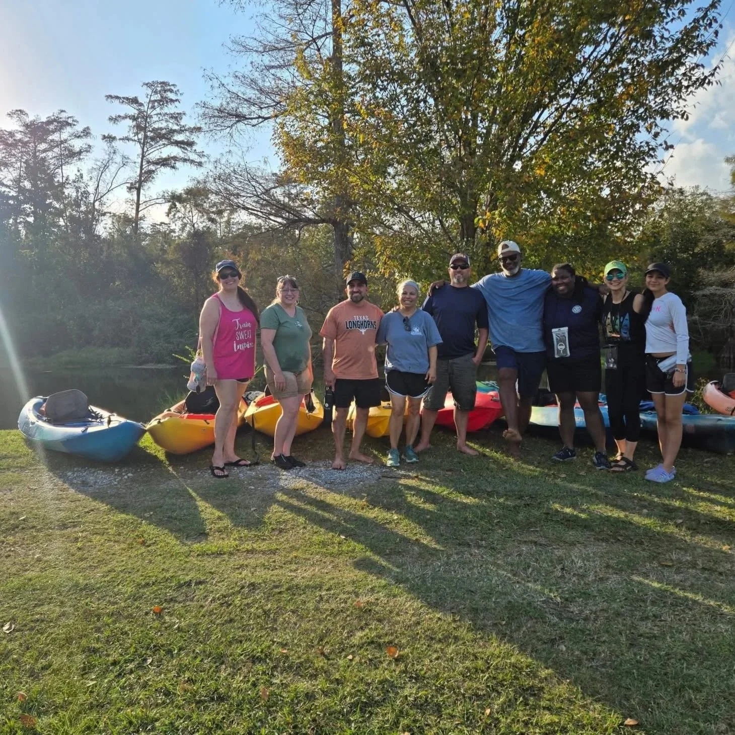 Calcasieu River waterway in Southwest Louisiana, a popular destination for kayak rentals, guided tours, and outdoor adventures near Lake Charles.