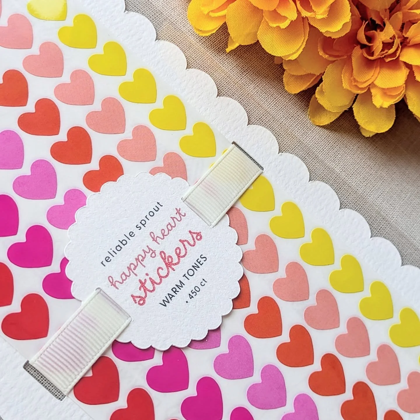 Happy Hearts, Warm Tones. Mini stickers just hit the shop! 🩷❤️🧡💛
.
.
.
.
#MiniHeartStickers #KidsStickers #WarmTones #HeartStickers #ScrapbookingFun #ChoreCharts #JournalingEssentials #TeacherGifts #CuteStickers #StickerLovers #AdorableHearts #War