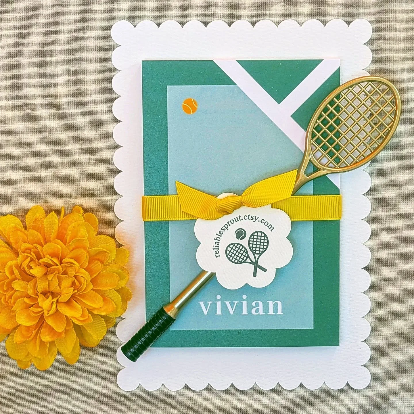 Elevate your desk (or a friend's desk!) with a custom Tennis Post-it Pad and Pen Gift Set from our Etsy shop! A blend of premium functionality and elegant tennis-inspired designs&mdash;perfect for avid players, coaches, or anyone who appreciates refi
