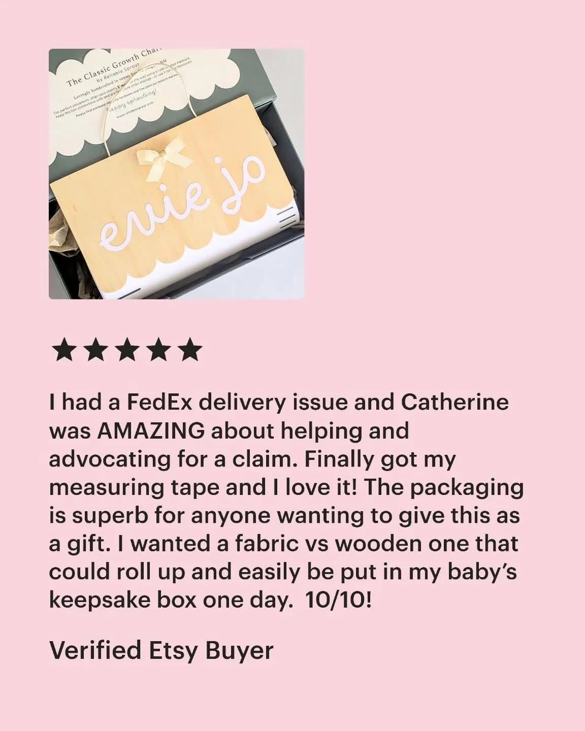An exceptional experience is always our goal &mdash;from the moment your order arrives, to how you&rsquo;re supported along the way.

Deeply grateful for this kind review and the trust behind it! ✨

#CustomerLove #GratefulHeart #SmallBusinessOwner #S