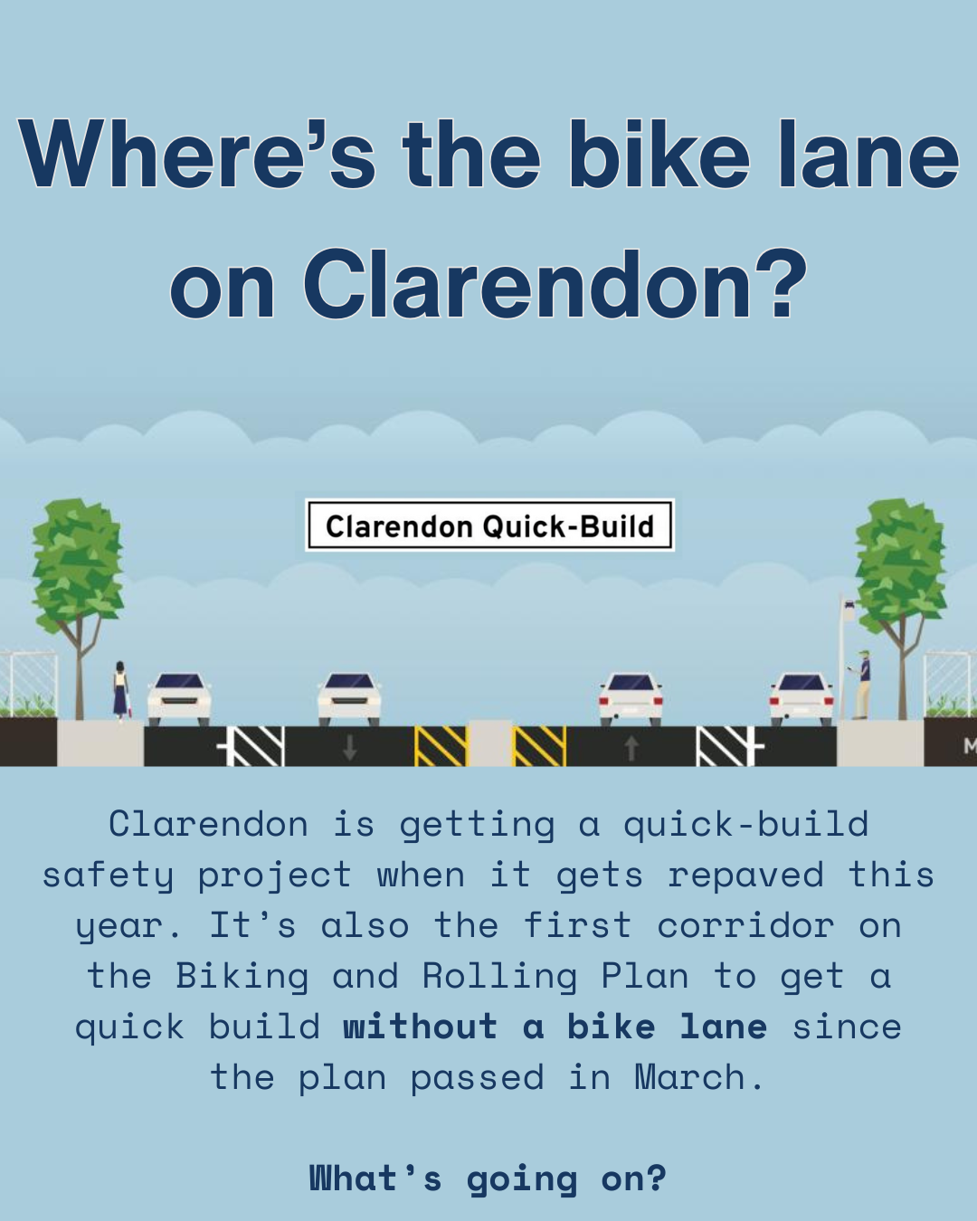 Where’s the bike lane on Clarendon?