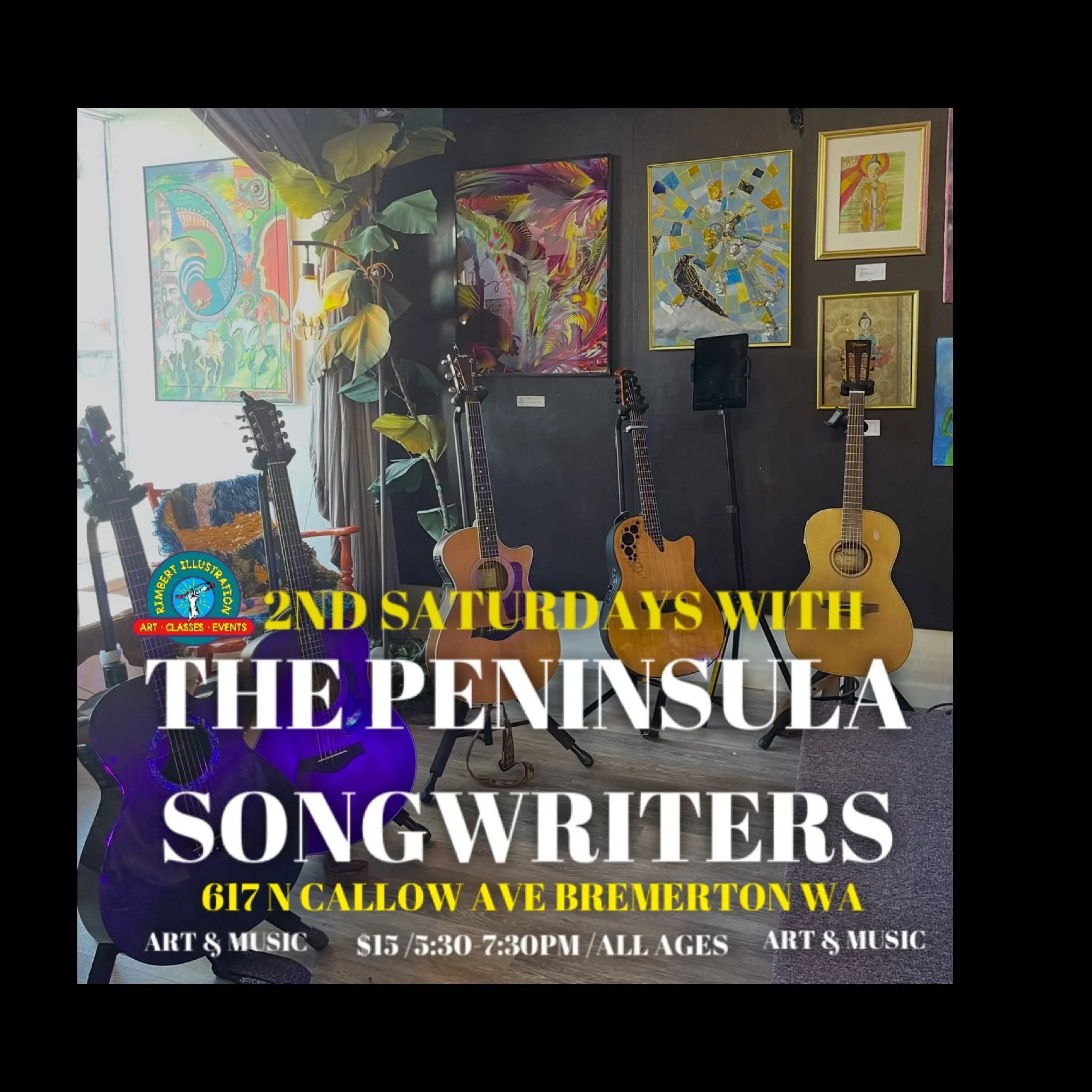 Saturday, September 12th at Rimbert Illustration Gallery in Bremerton.
$15 at the door.