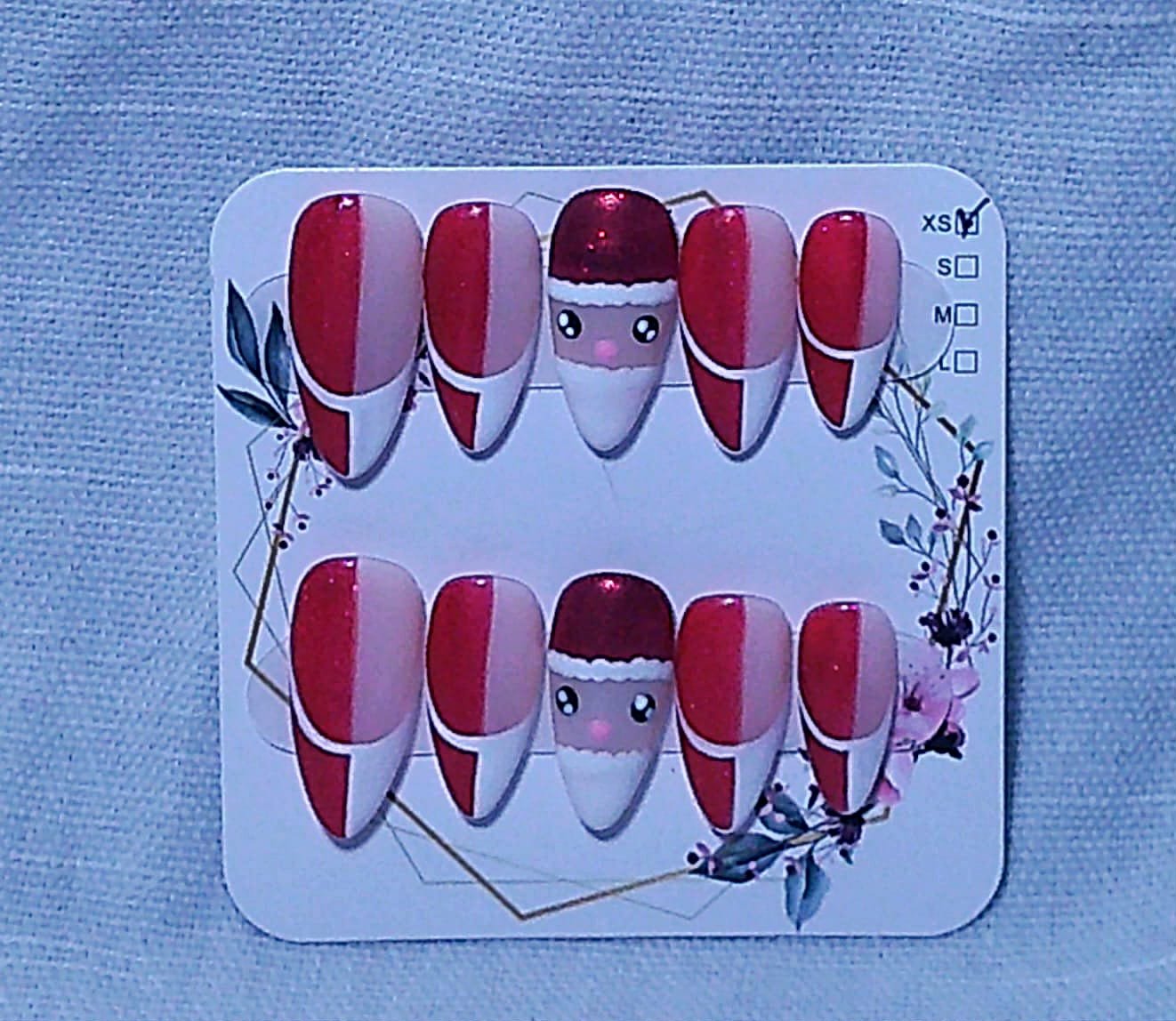 Santa and red french tips.jpg