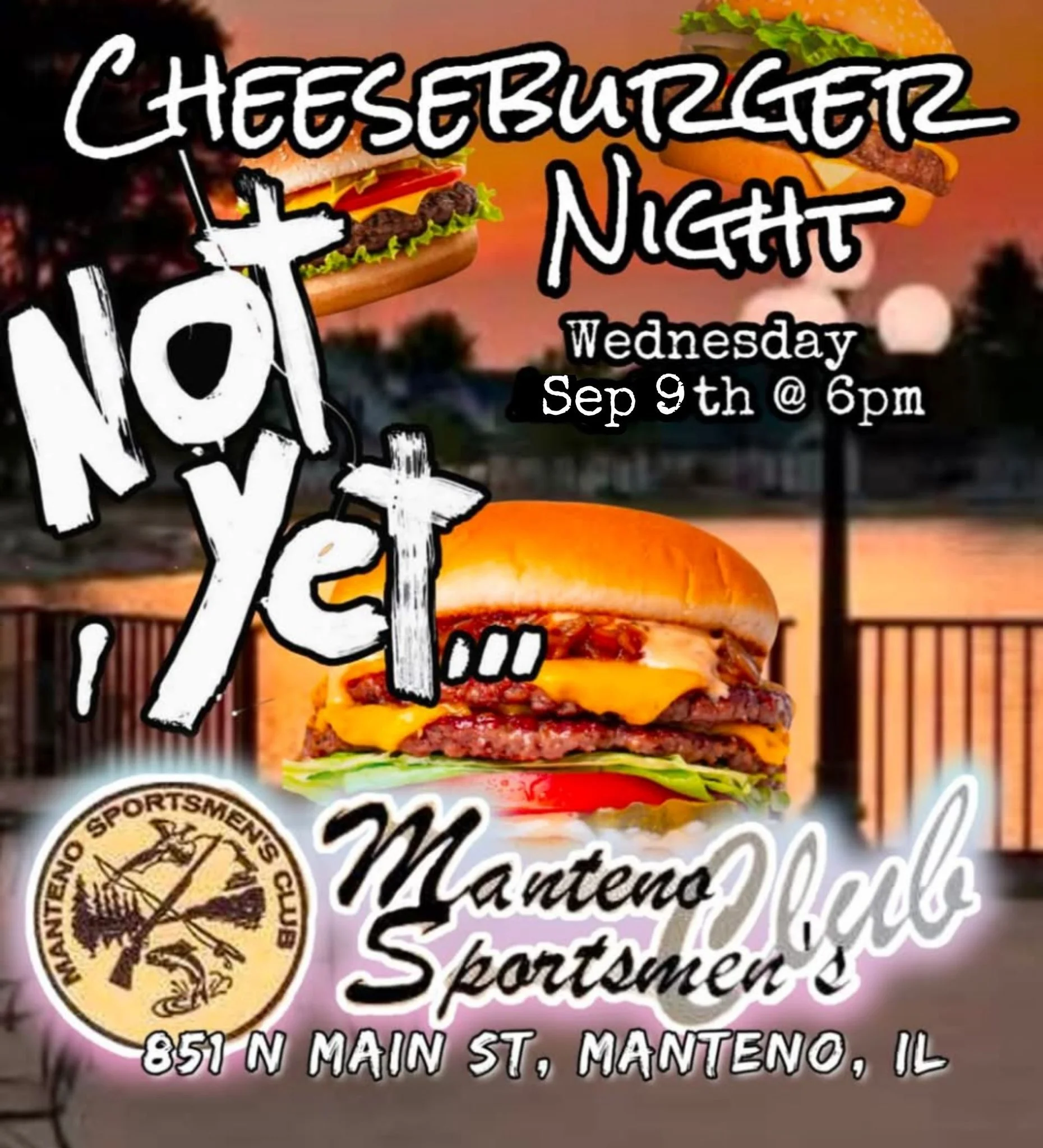 Cheeseburger Night at Manteno Sportsman's Club