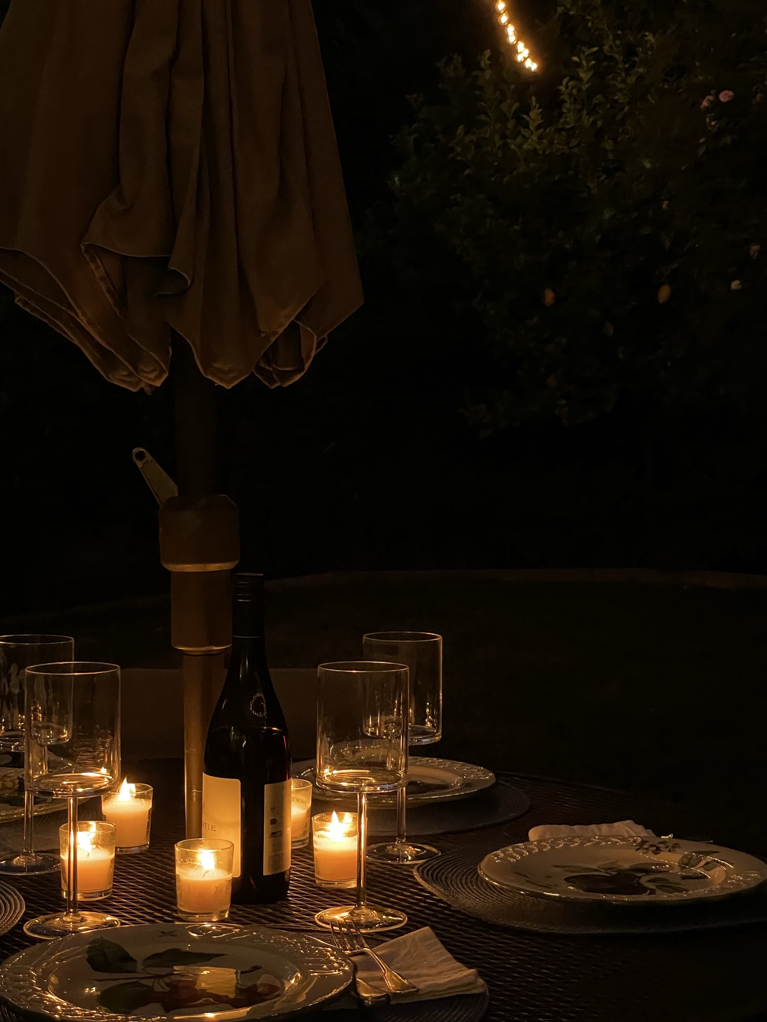 Flat lay of event menu cards and table styling for Sydney dinner party.