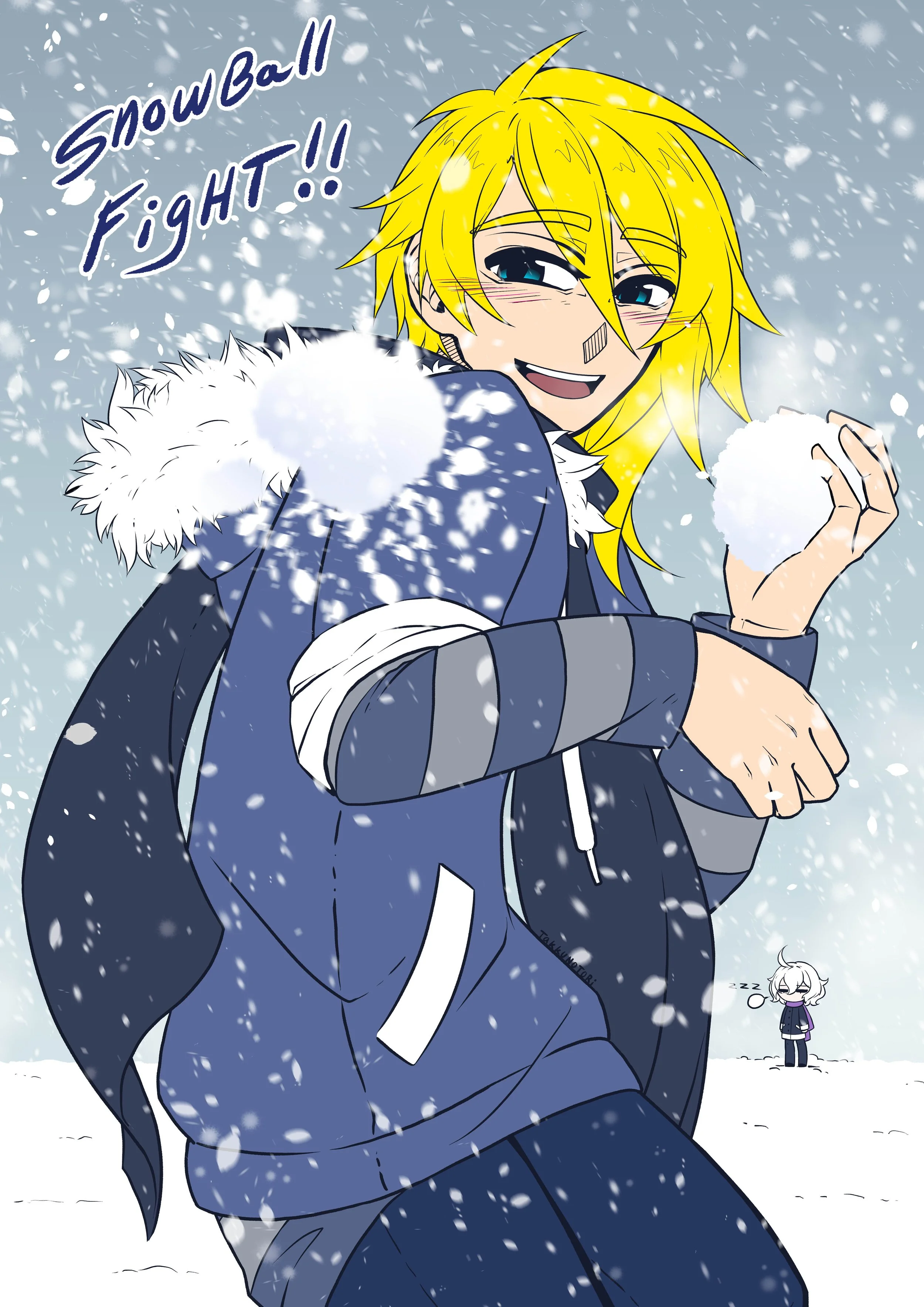 January 2026 snowball fight prompt