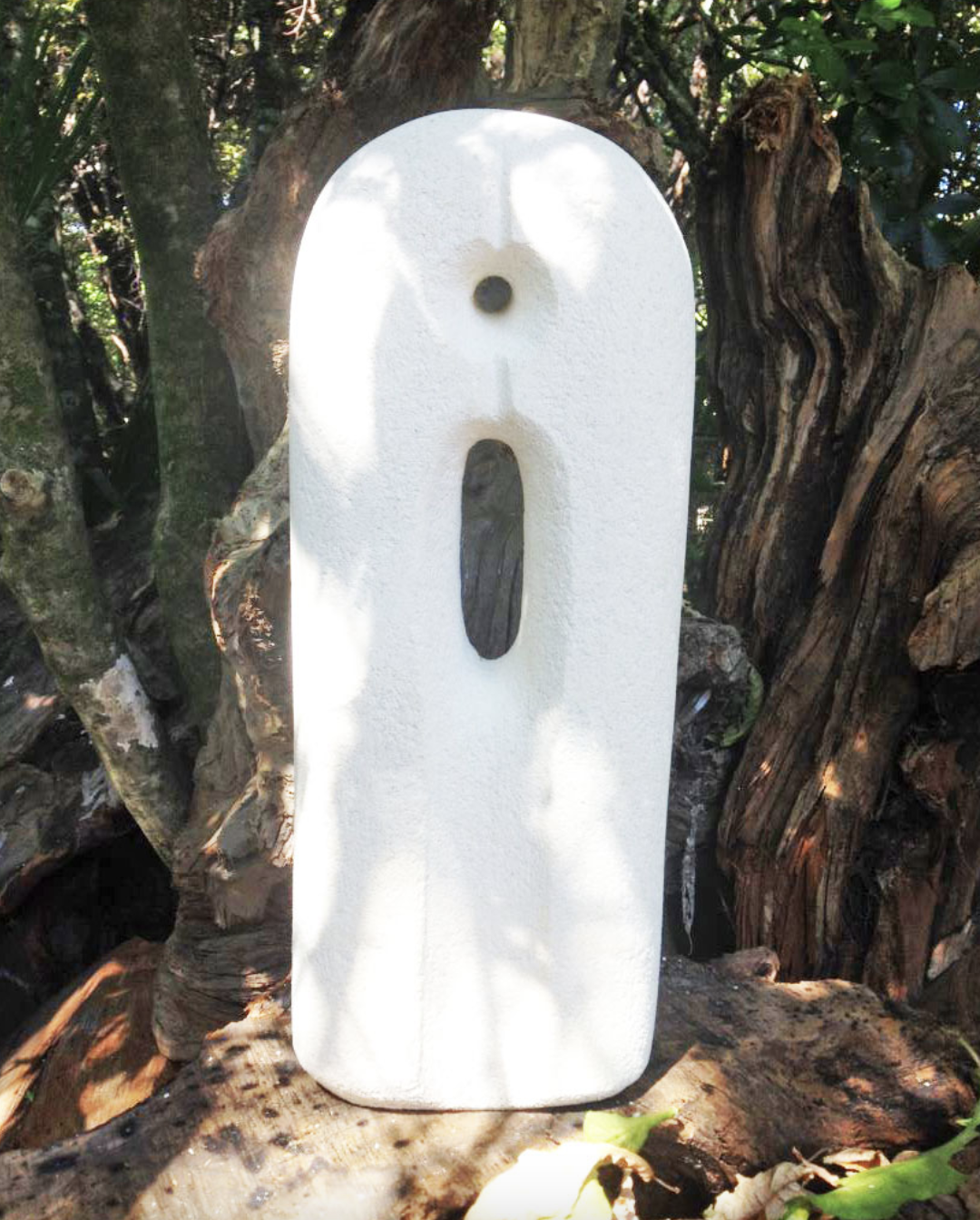 Abstract Couple Embracing