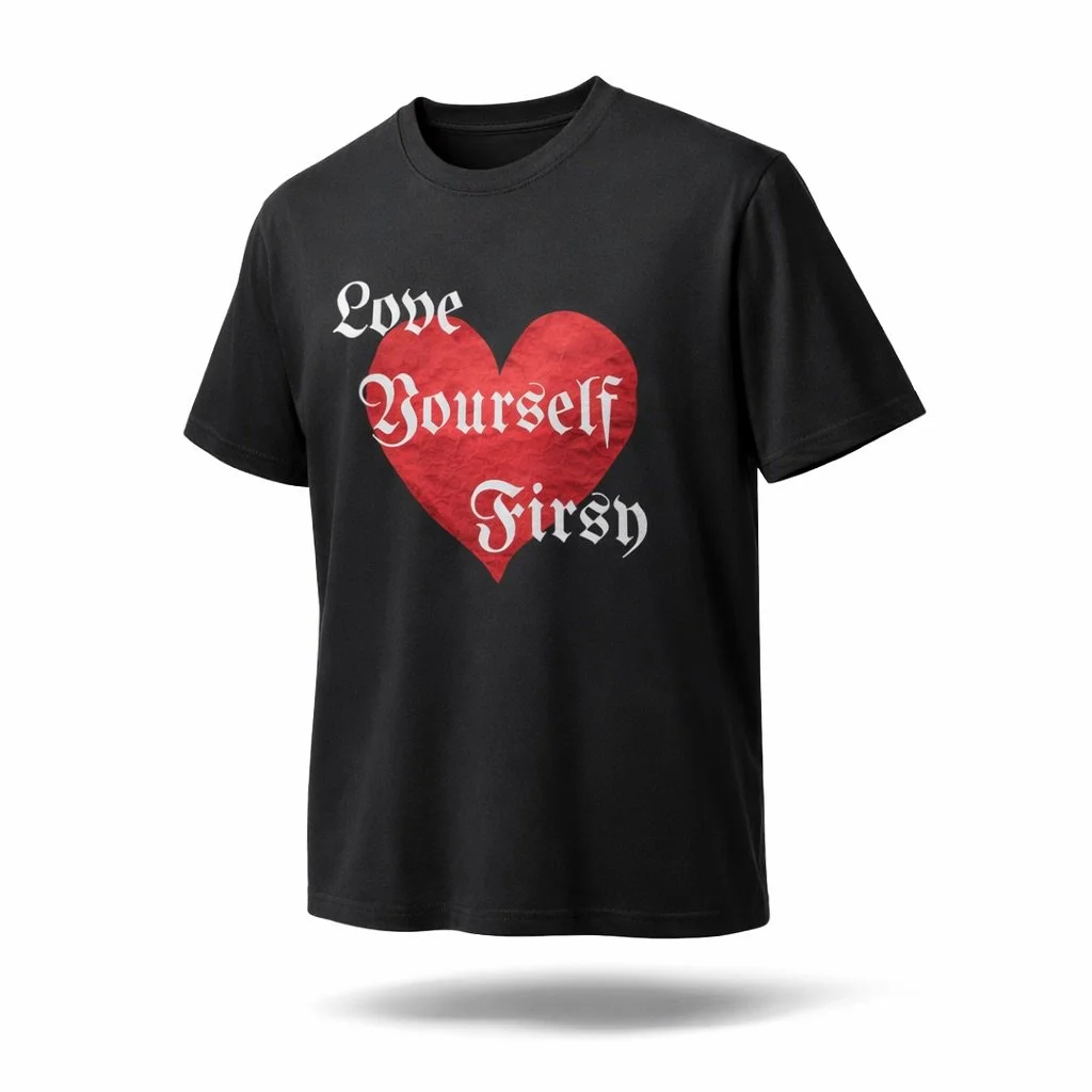 Self-Love is the Best Love! Get Your "Love Yourself First" Tee Now In Various Sizes! Click The Link in Our Bio to Purchase #dreamfirstclothingllc