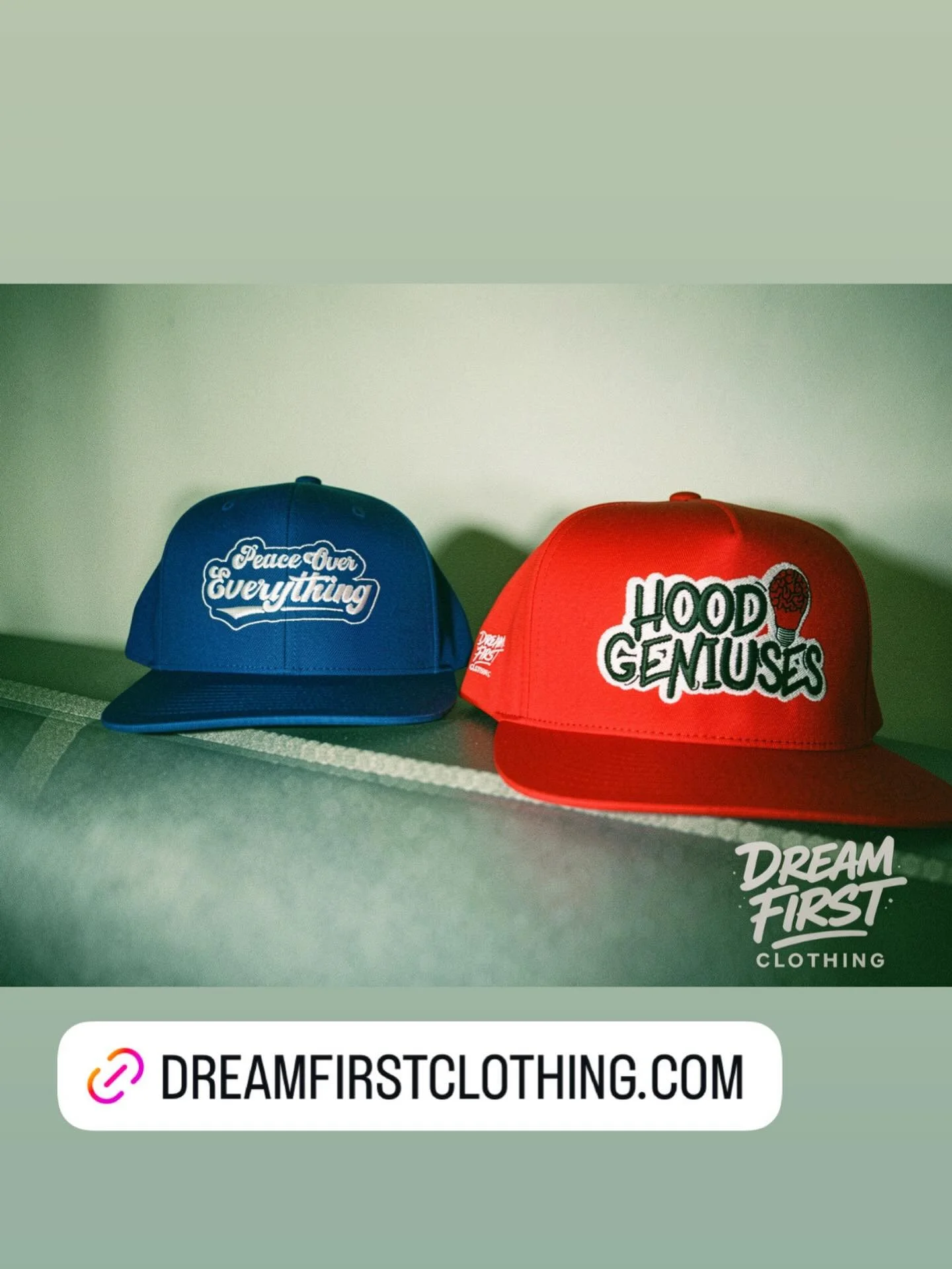 Which hat would you buy? Both styles are SnapBacks and available in multiple colors! Link in Bio #dreamfirstclothingllc