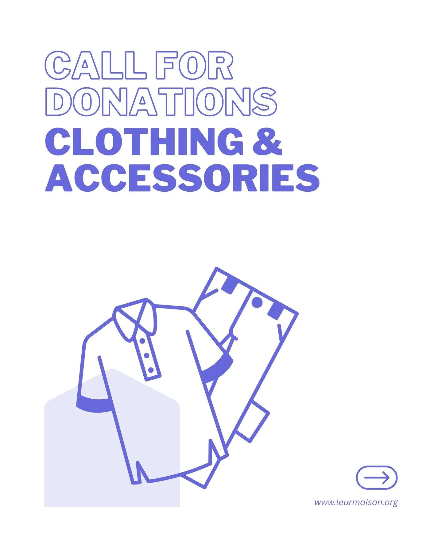 Please help us support our local community by donating clothing to our FREE clothing cafe! 

Your gently used clothes can live a new life in a neighbor&rsquo;s closet. This clothing drive is open to all ages &amp; sizes. 

What We Accept:

 ✔ Clothes