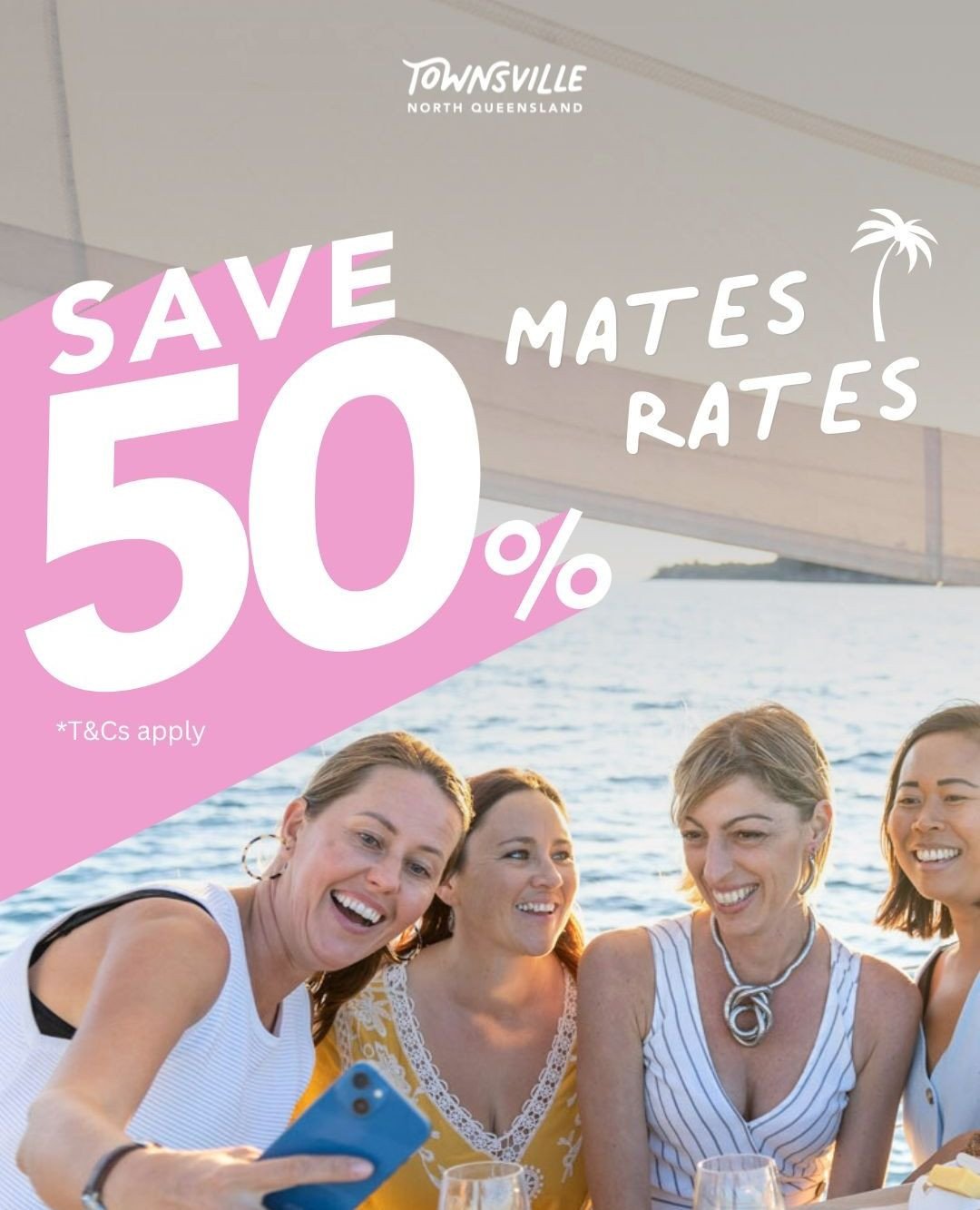 Mates Rates Bookings Open Today⁠
⁠
Good news &mdash; Mates Rates bookings are officially open today.⁠
⁠
If you&rsquo;ve registered and received your discount code, now&rsquo;s the time to use it. ⁠
⁠
All bookings must be made on the Townsville North 