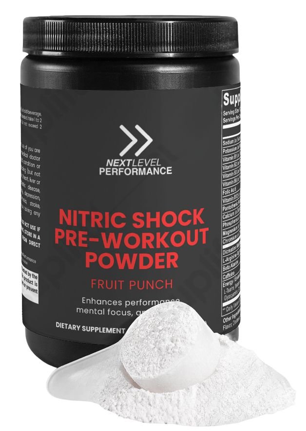 Next Level Performance Pre-Workout Nitric Shock (Fruit Punch)