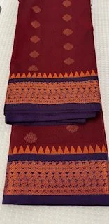 Premium Silk Saree(Maroon, Purple and Gold