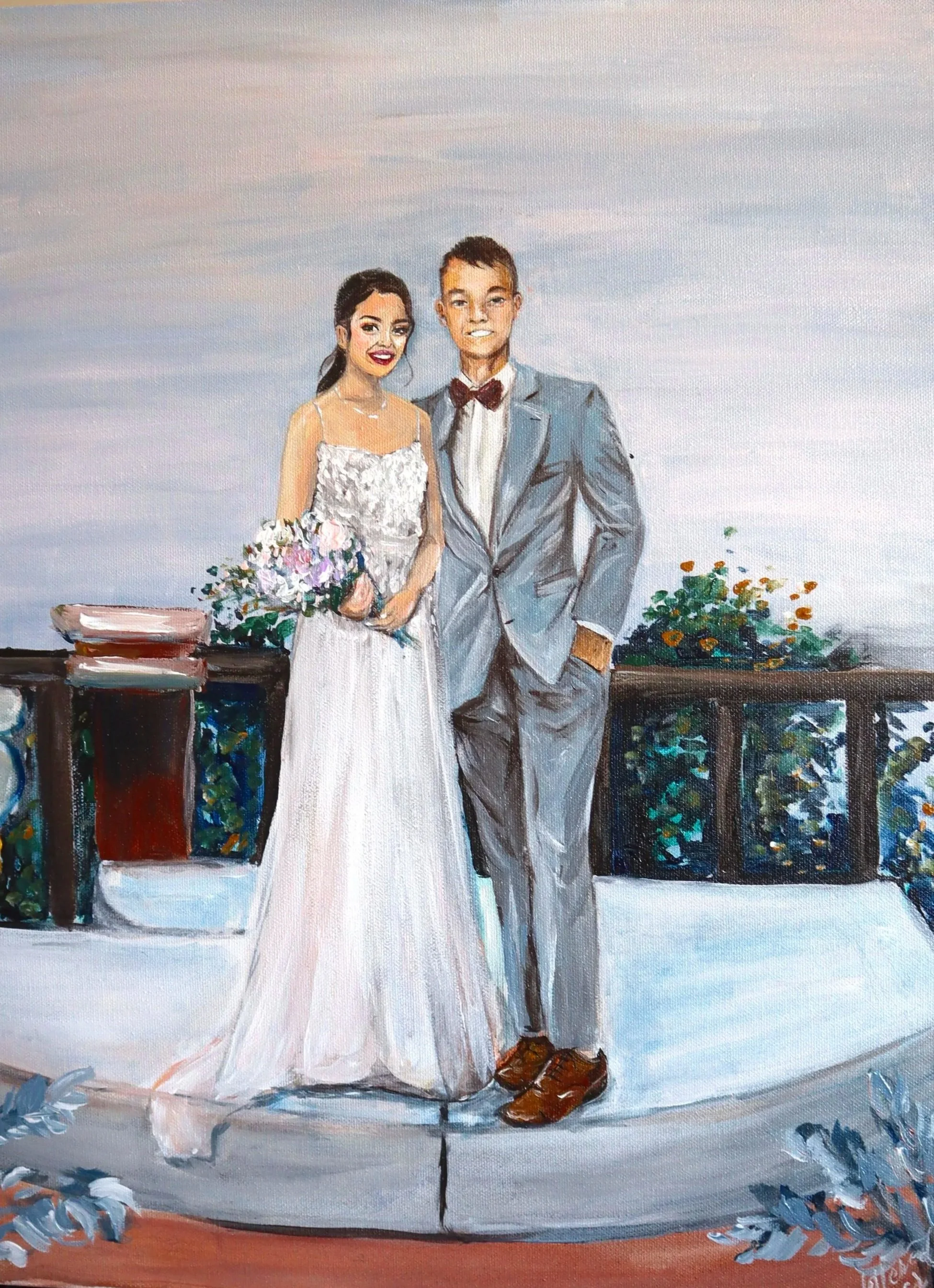 Live Wedding Painting Intimate Package Sydney International Artist Wedding Ideas gifts entertainment