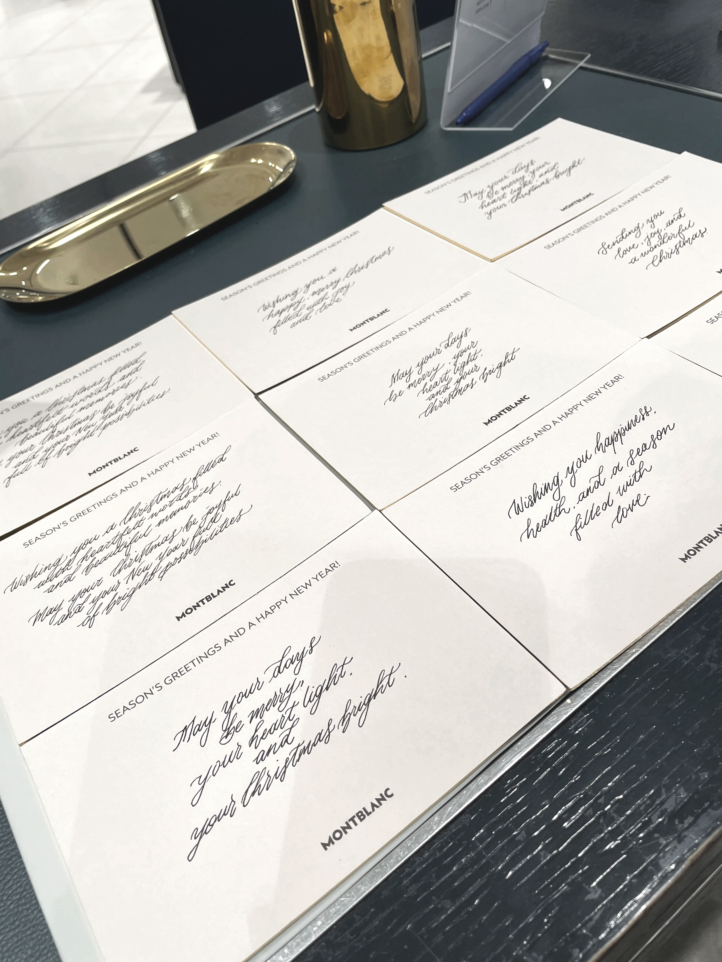 Handwritten Love Notes | Montblanc fountain pen calligraphy