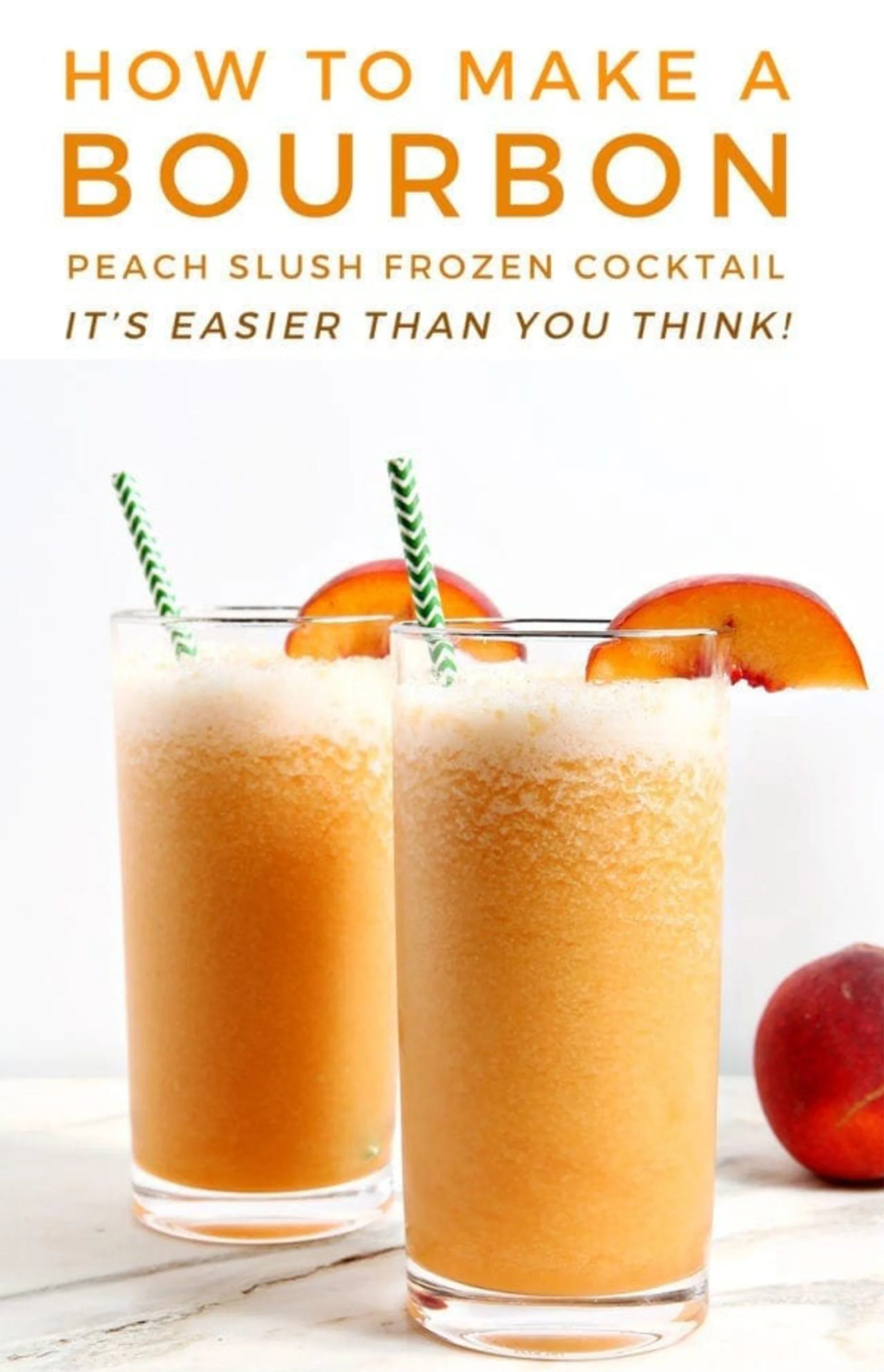 🍑🥃 Peach Bourbon Slushy: Easier Than You Think