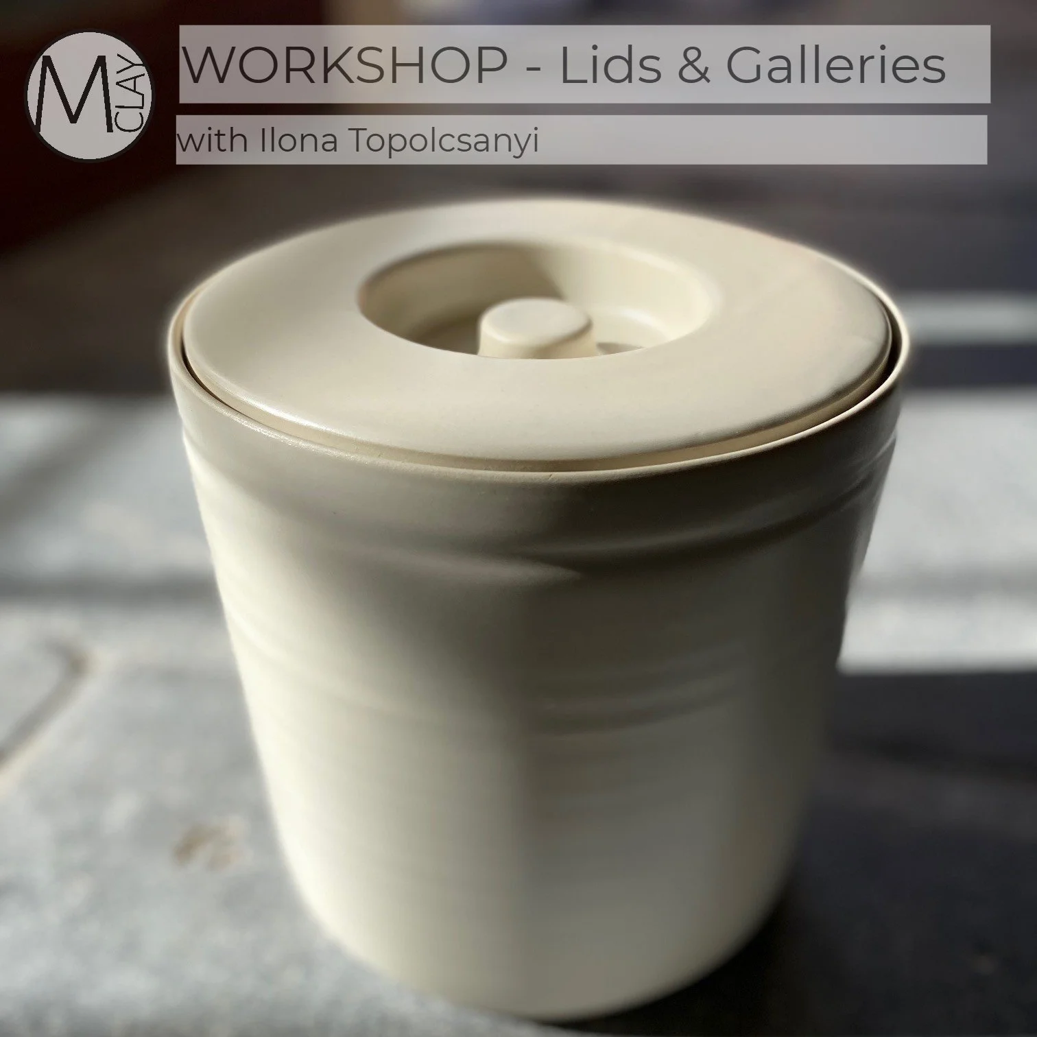 WORKSHOP - Lids & Galleries Sunday 4 October: 10:00 am – 3:00 pm